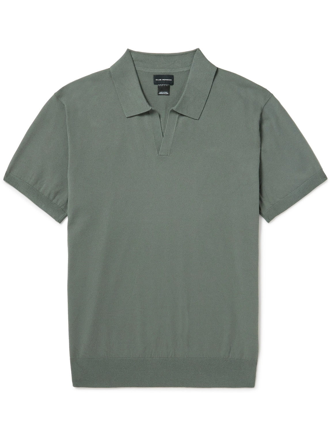 Club Monaco Johnny Jersey Polo Shirt In Grey