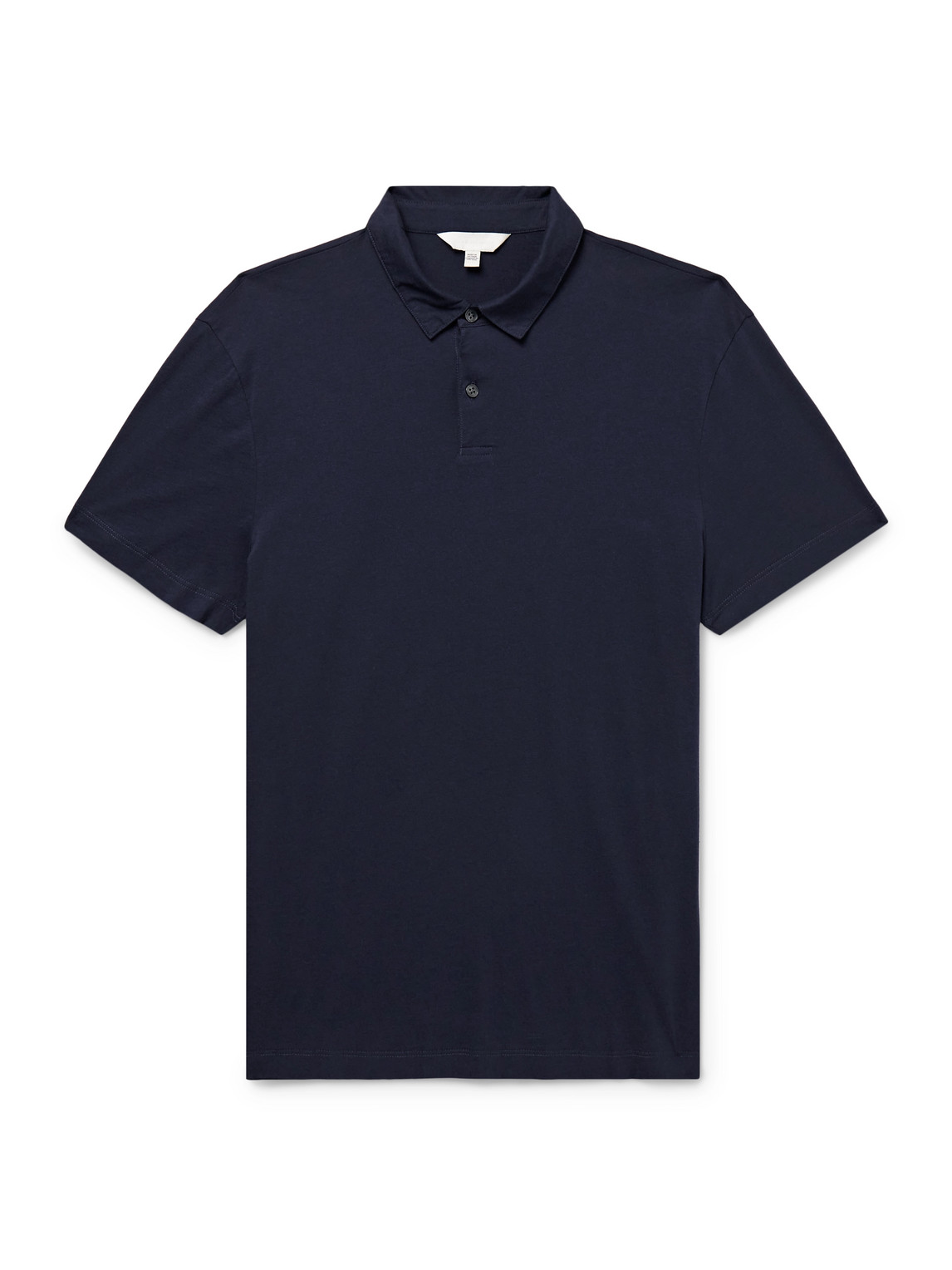 Club Monaco Sea Island Cotton-jersey Polo Shirt In Blue