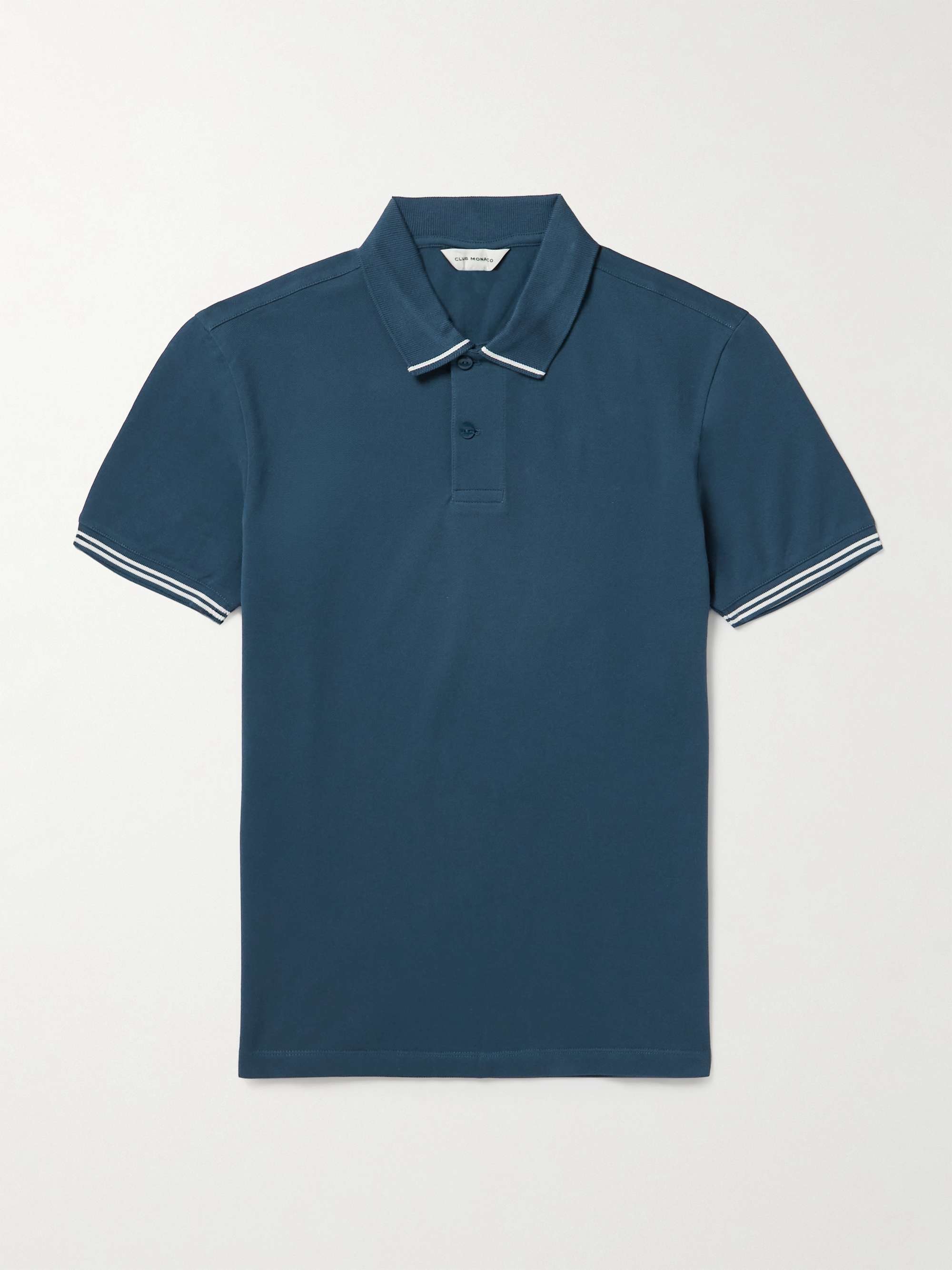 Pique Line S/S Polo Shirt - White – Feature