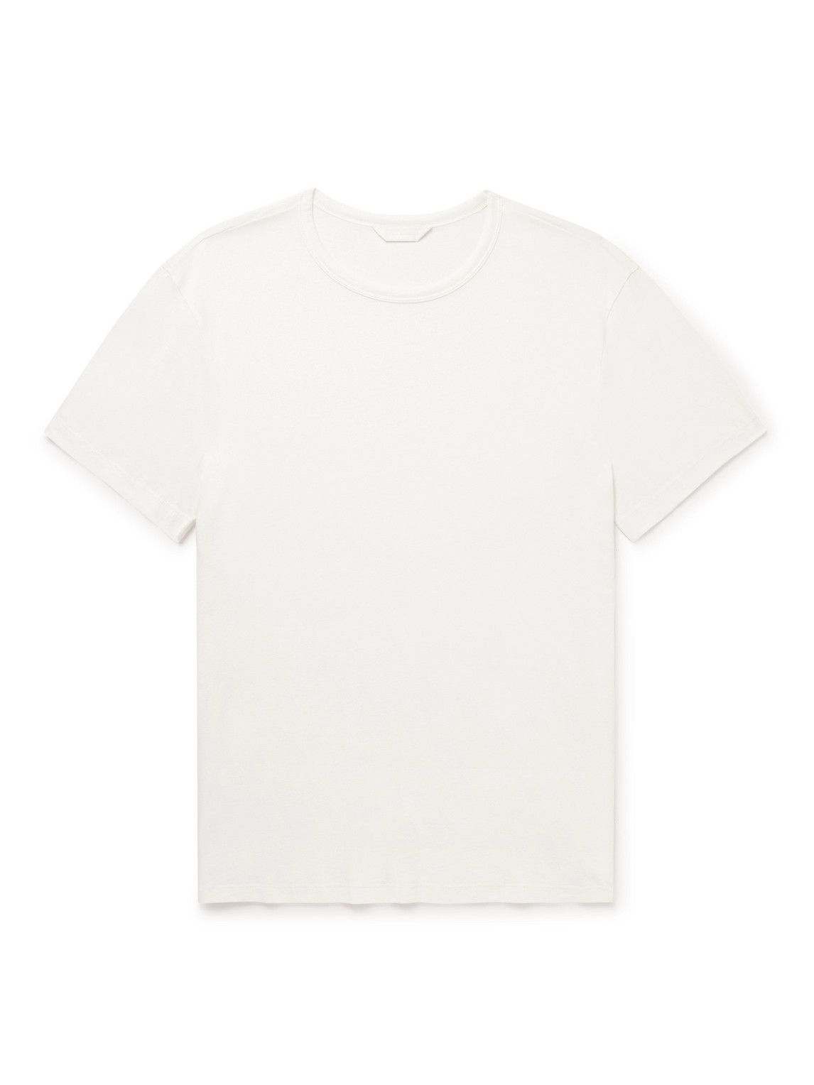 Club Monaco Luxe Featherweight Cotton-jersey T-shirt In White
