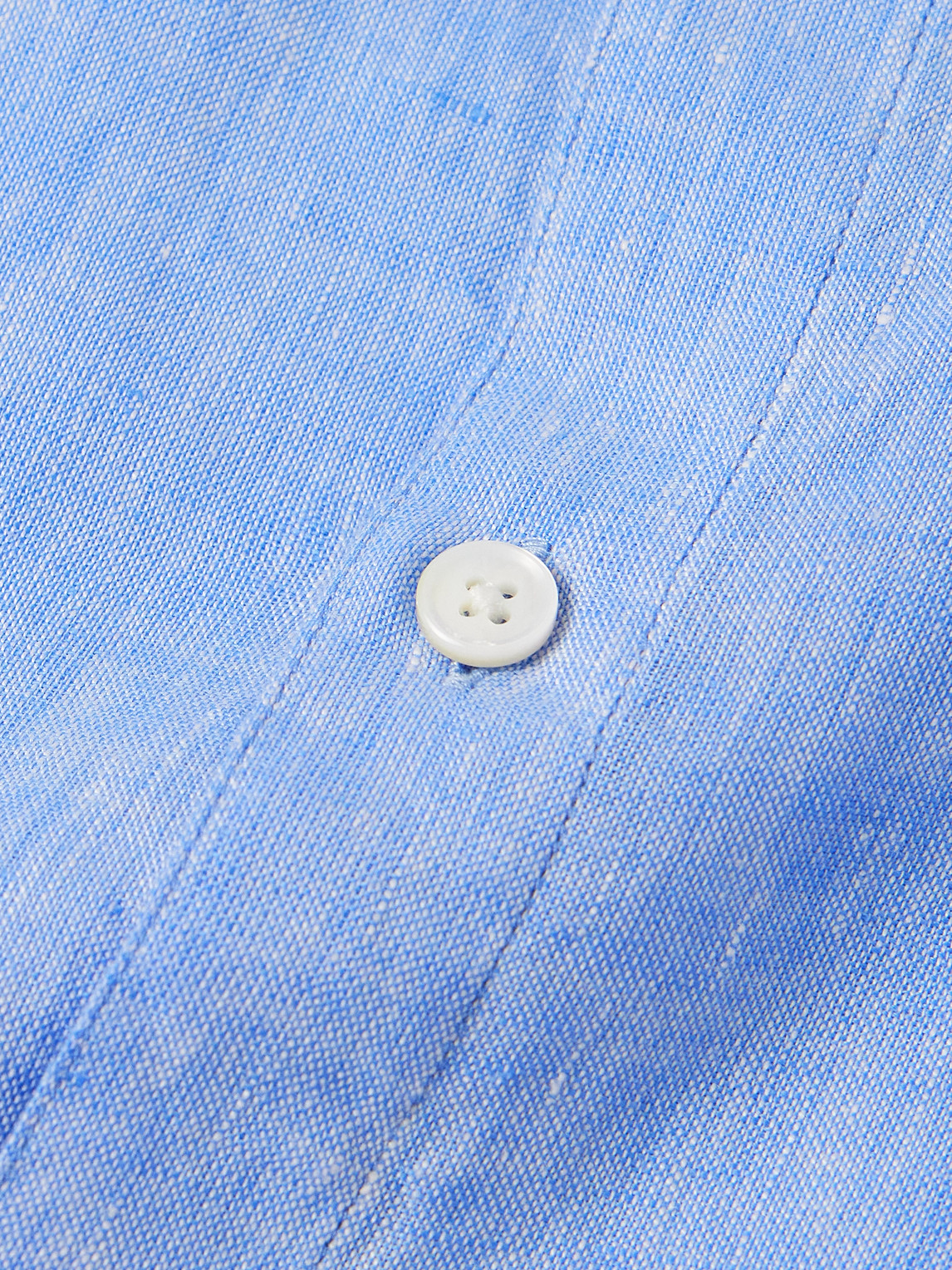 Shop Club Monaco Luxe Linen Shirt In Blue