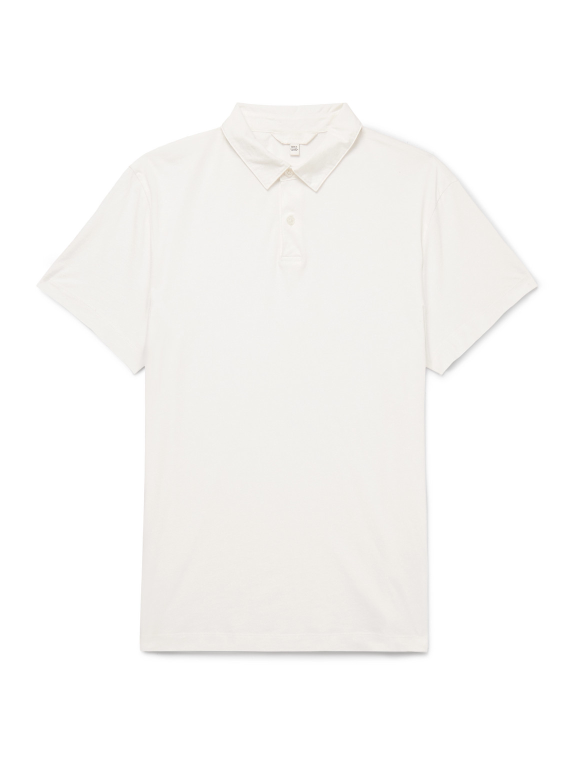 Club Monaco Sea Island Cotton-jersey Polo Shirt In White