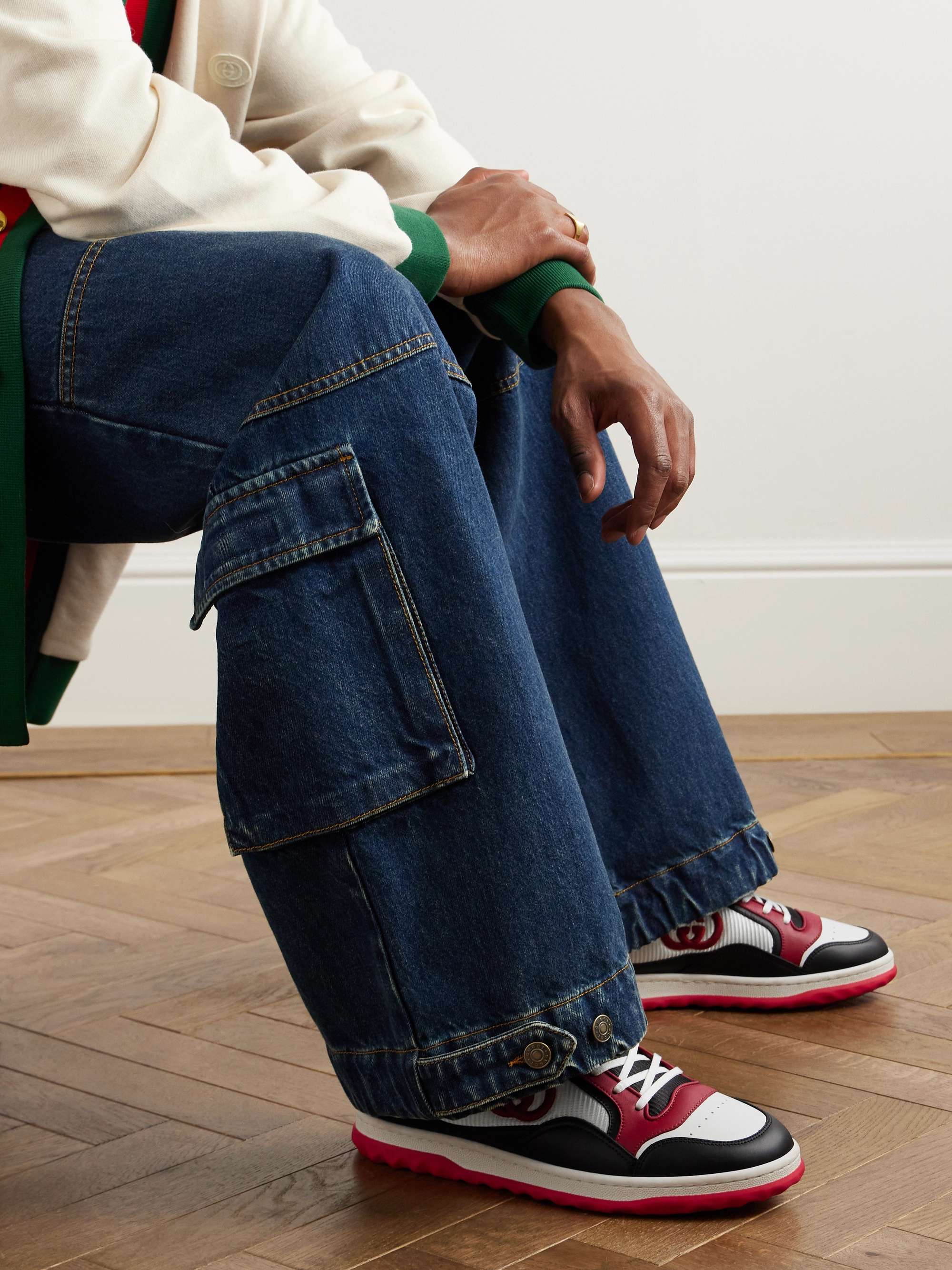 Gucci embroidered deals jeans mens