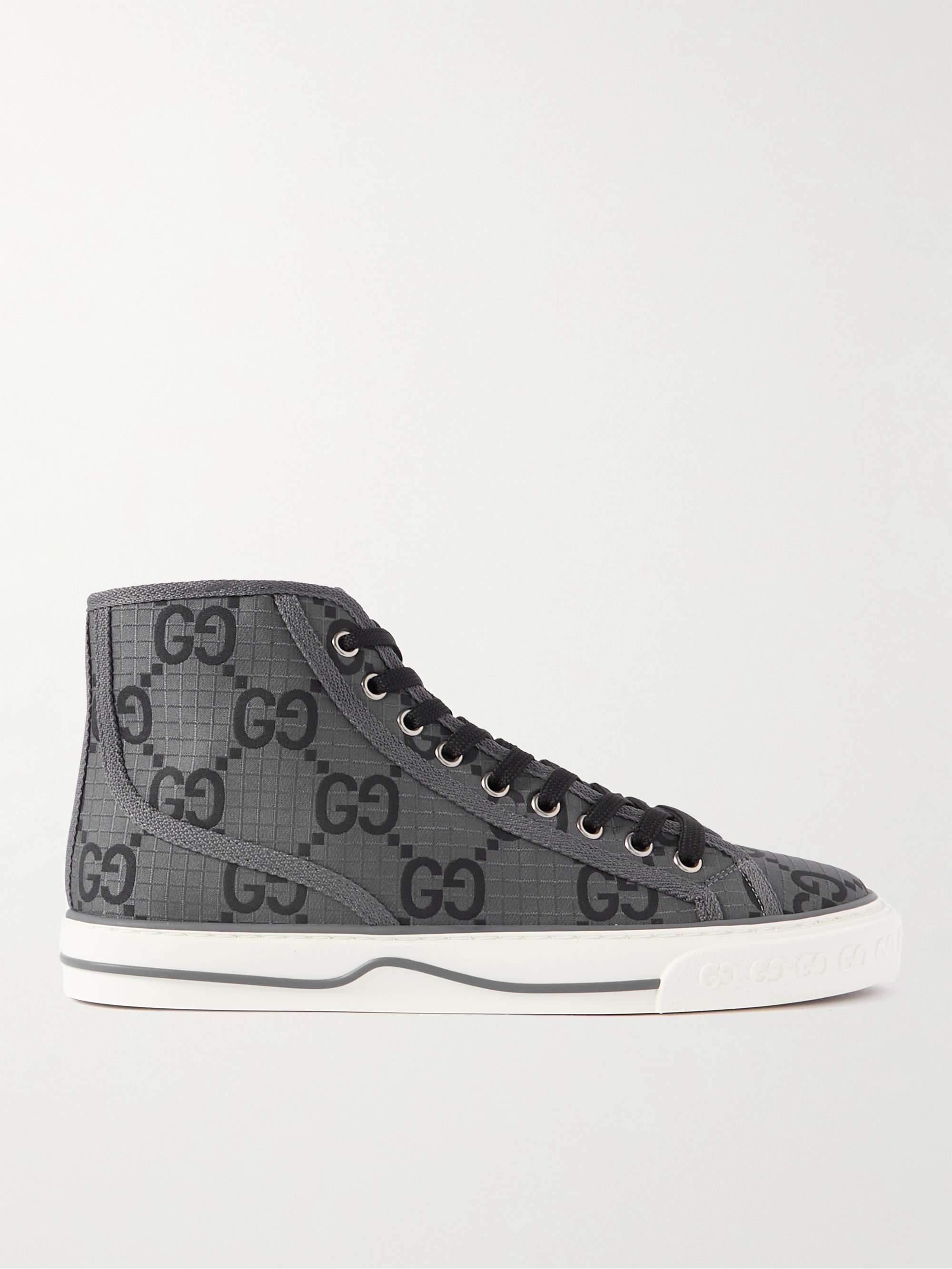 GUCCI Tennis 1977 Logo-Jacquard Ripstop High-Top Sneakers for Men | MR ...