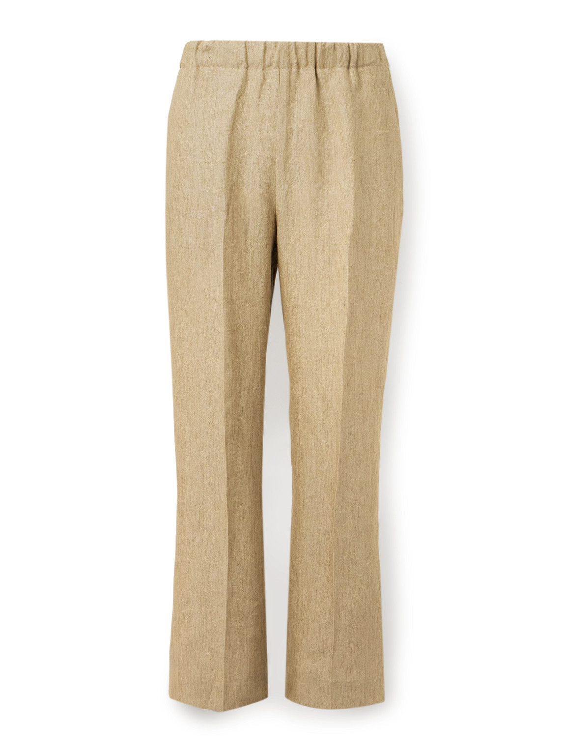 Piacenza 1733 Straight-leg Linen Trousers In Neutrals