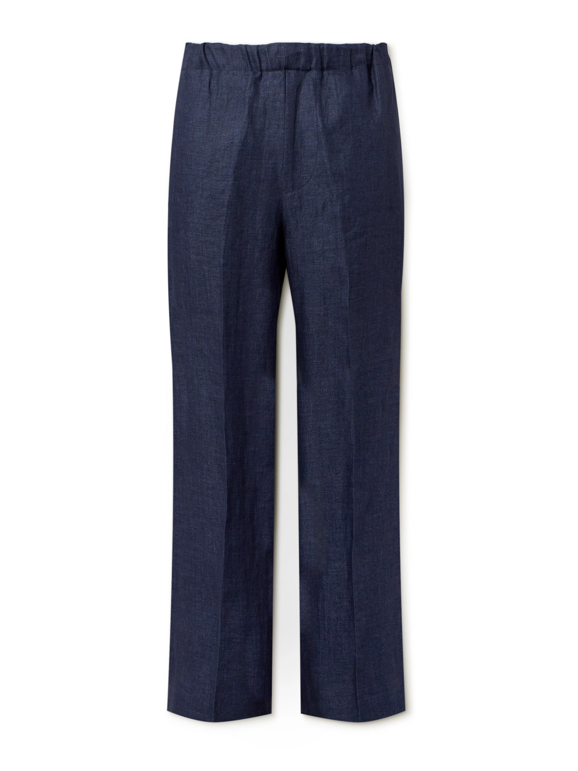 Straight-Leg Linen Trousers