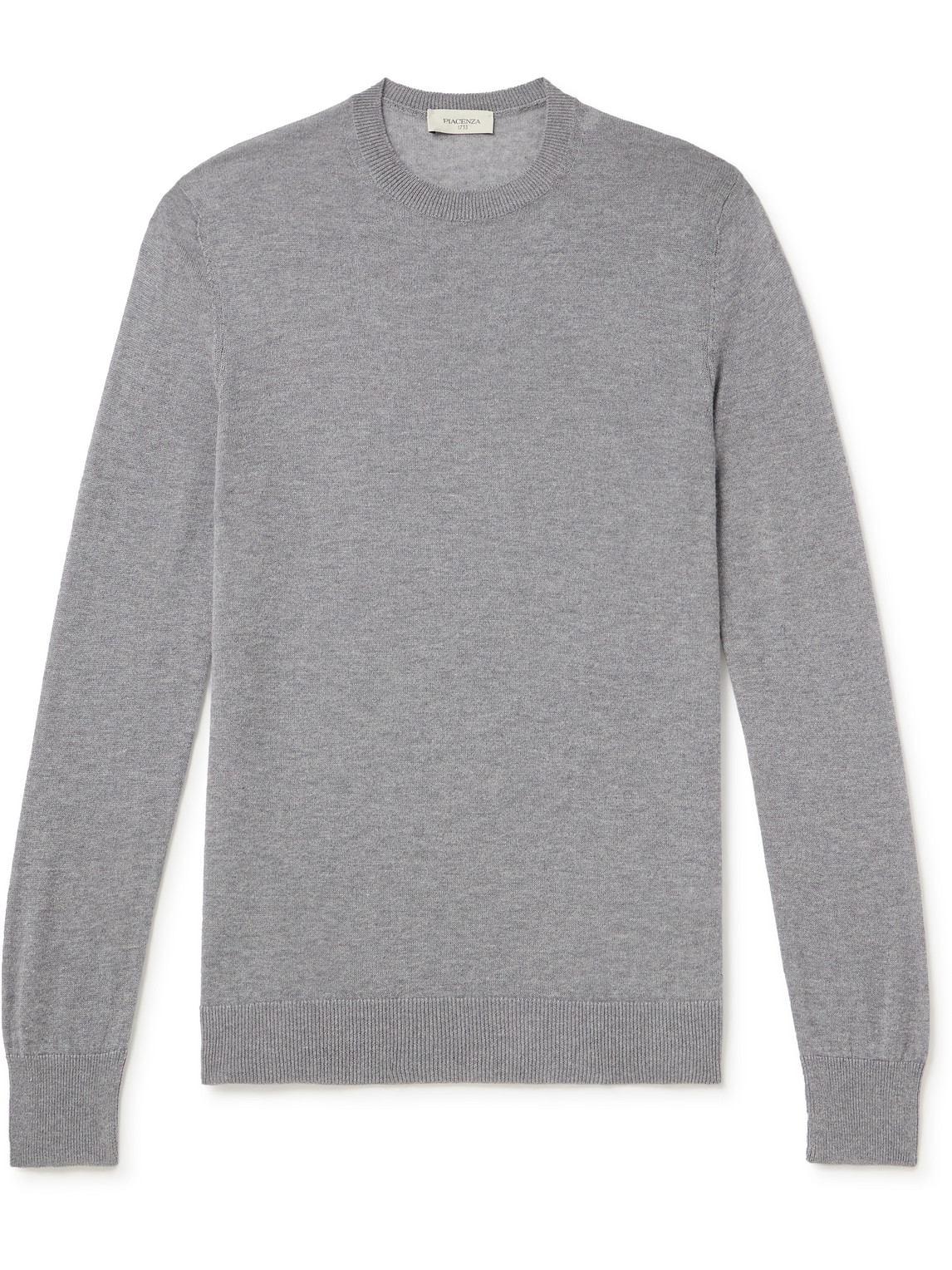 Piacenza 1733 Mulberry Silk And Cashmere-blend Sweater In Gray