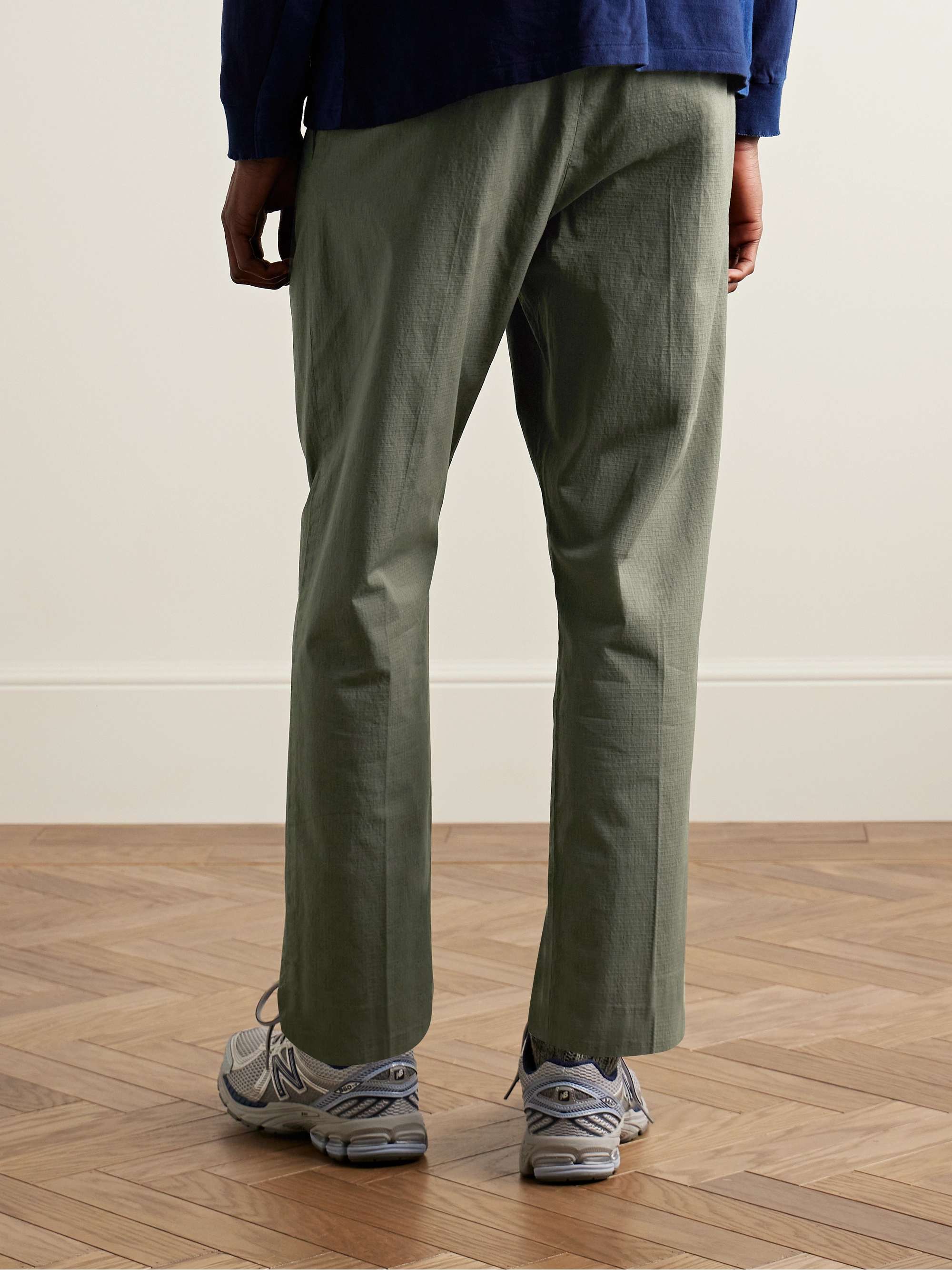 NN07 Bill 1449 Straight-Leg Stretch Organic Cotton Ripstop Trousers