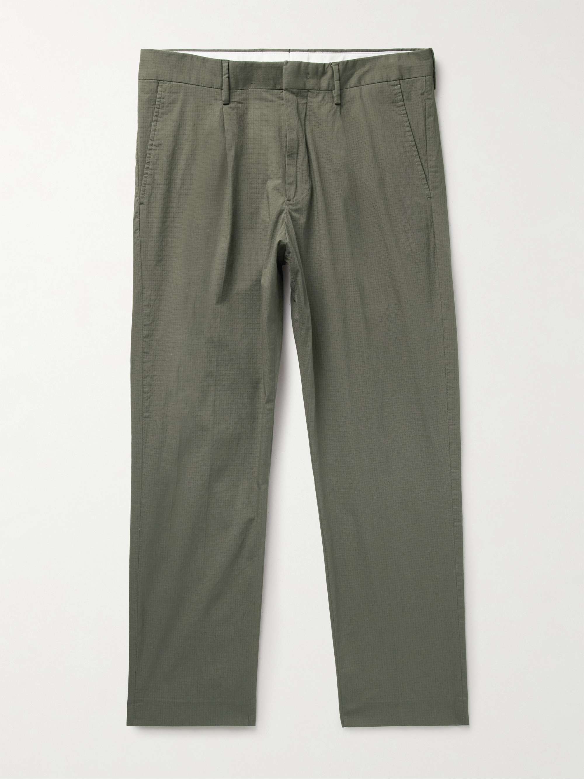 NN07 Bill 1449 Straight-Leg Stretch Organic Cotton Ripstop Trousers