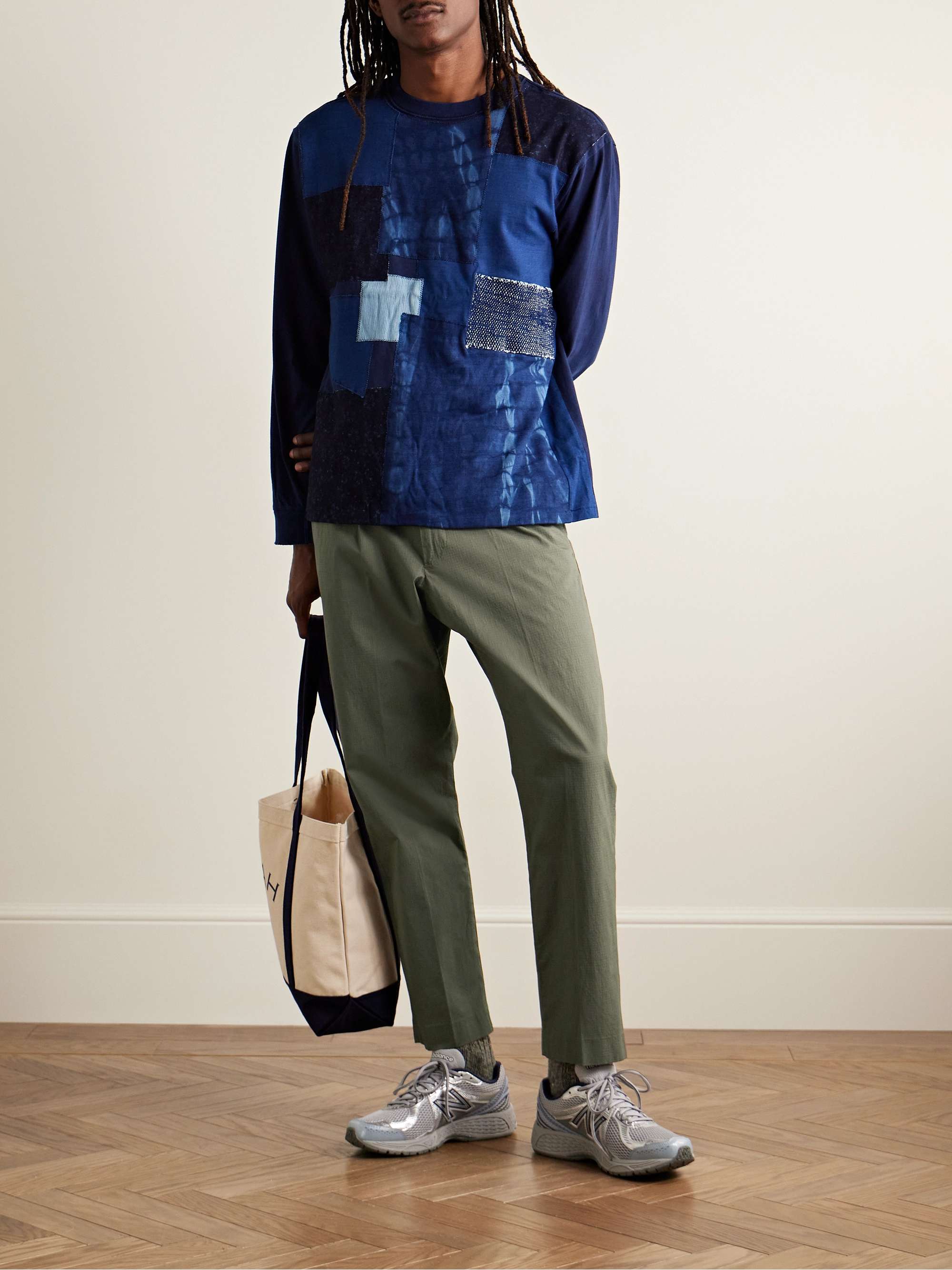 NN07 Bill 1449 Straight-Leg Stretch Organic Cotton Ripstop Trousers
