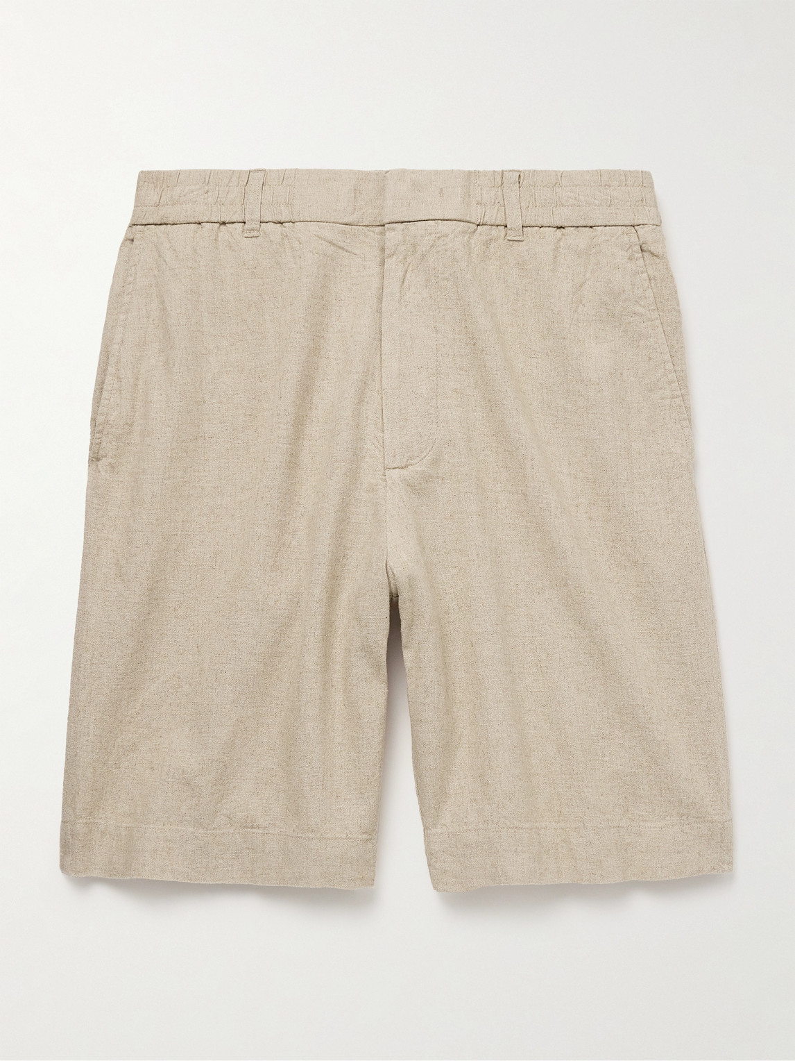 Billie 5397 Straight-Leg Linen and Organic Cotton-Blend Shorts