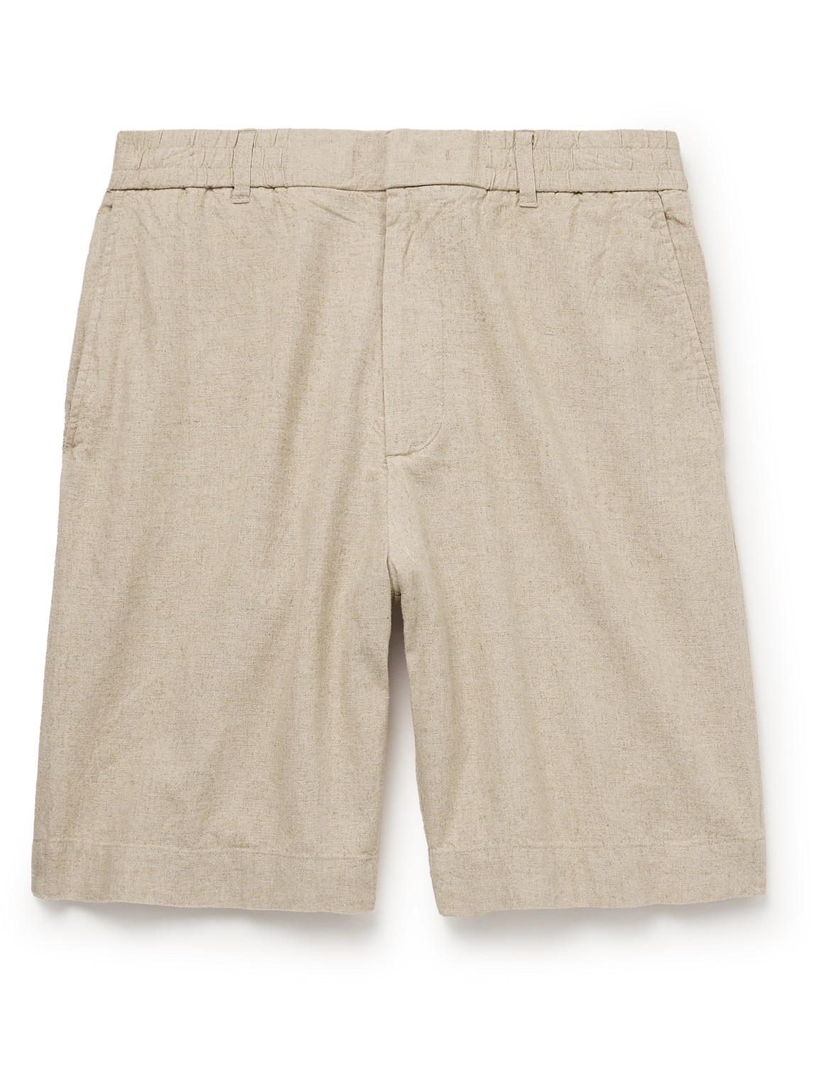 Billie 5397 Straight-Leg Linen and Organic Cotton-Blend Shorts