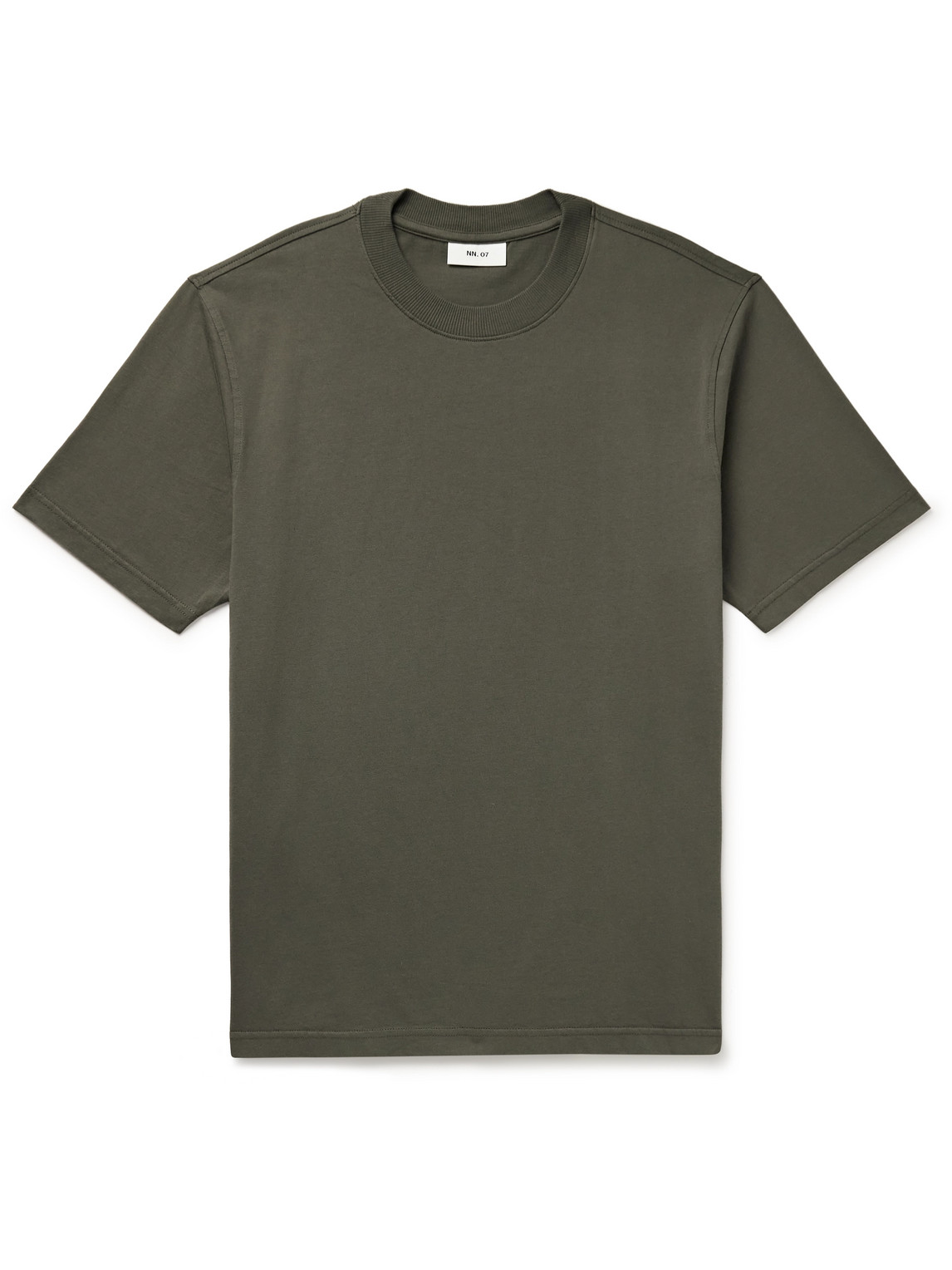 Nn07 Adam 3209 Pima Cotton-jersey T-shirt In Green