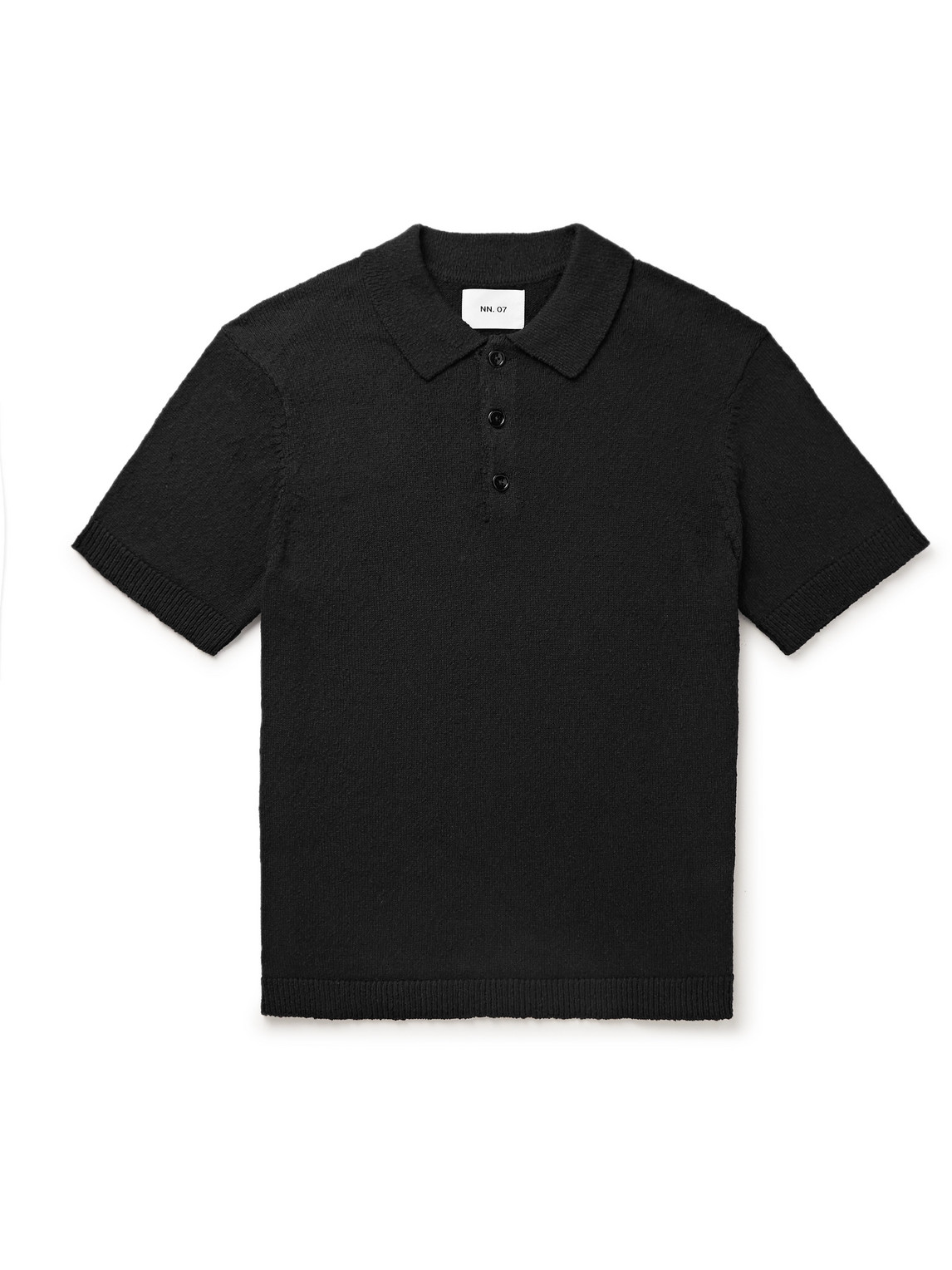 Nn07 Randy 6558 Cotton-blend Polo Shirt In Black