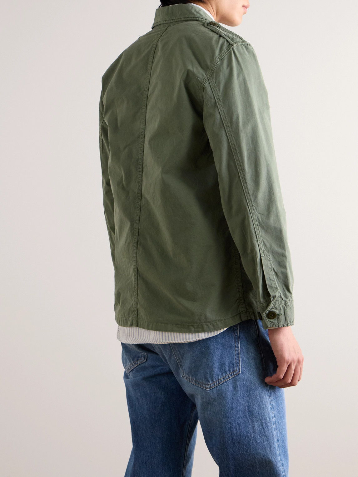 Shop Hartford Joshua Cotton Jacket In Green