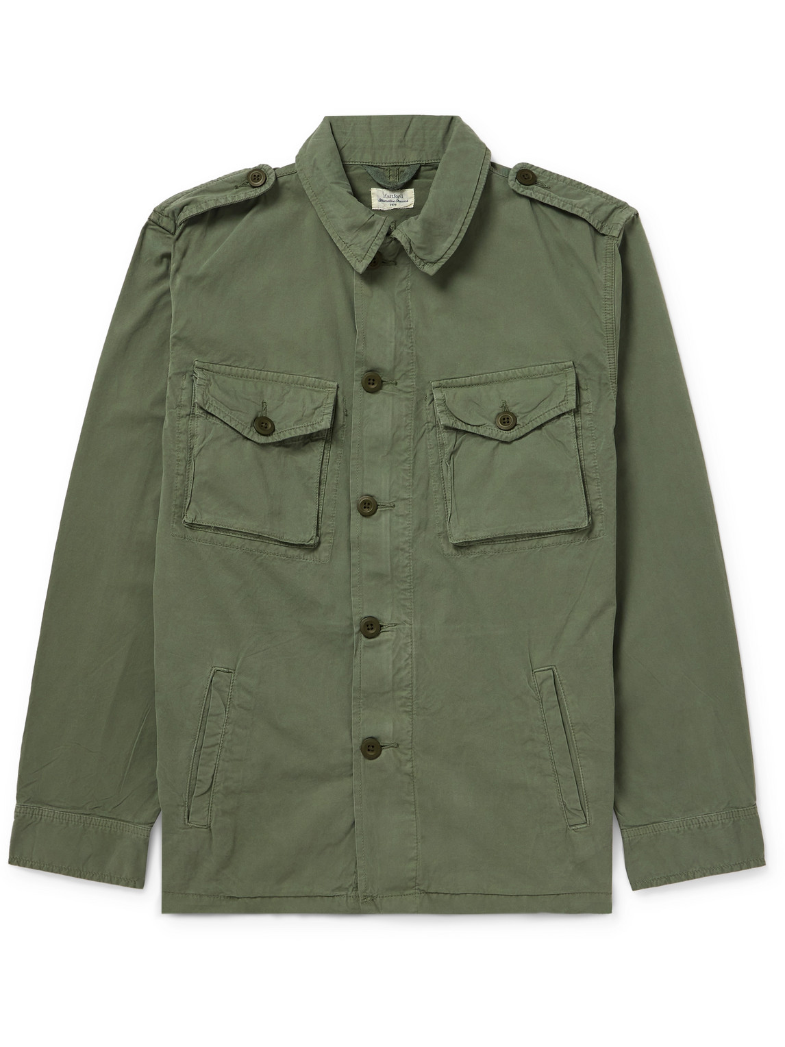 Hartford Joshua Cotton Jacket In Green