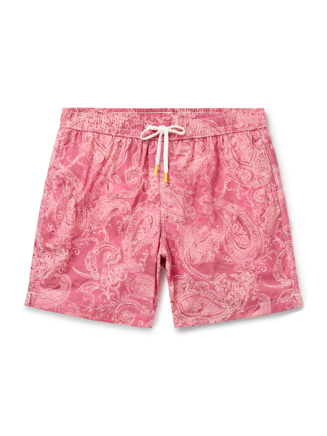 Straight-Leg Mid-Length Paisley-Print Recycled Swim Shorts