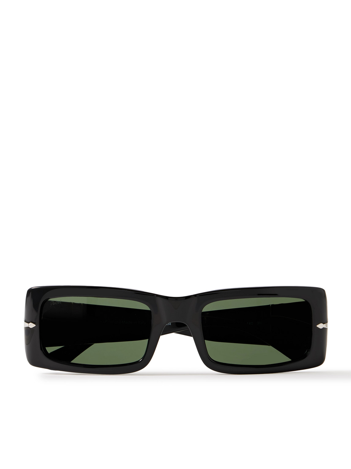 Persol Francis Rectangular-frame Acetate Sunglasses In Black