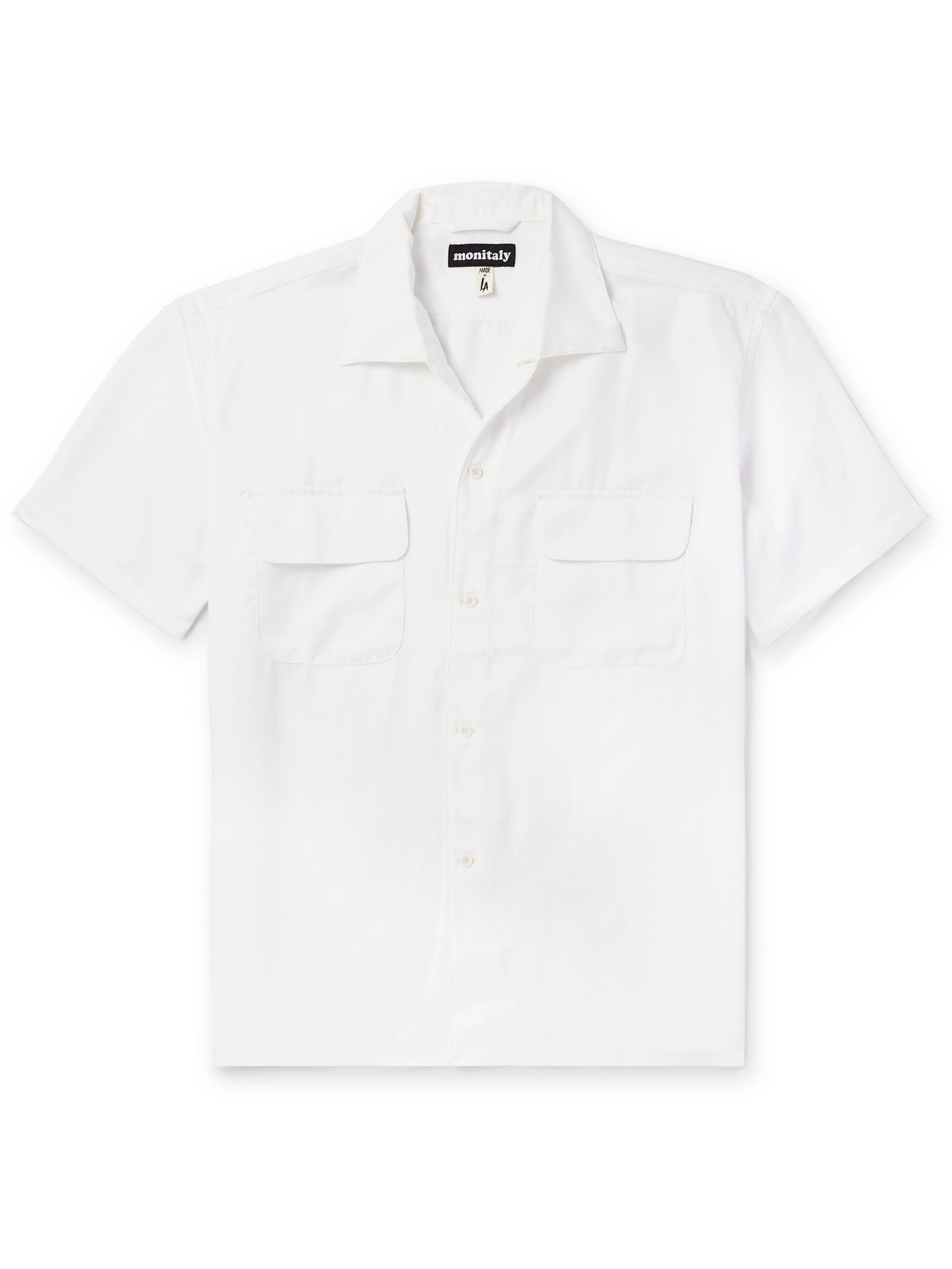 Monitaly 50's Milano Lyocell Shirt In White
