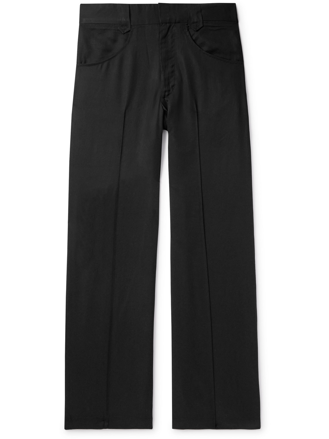 Straight-Leg Lyocell Trousers