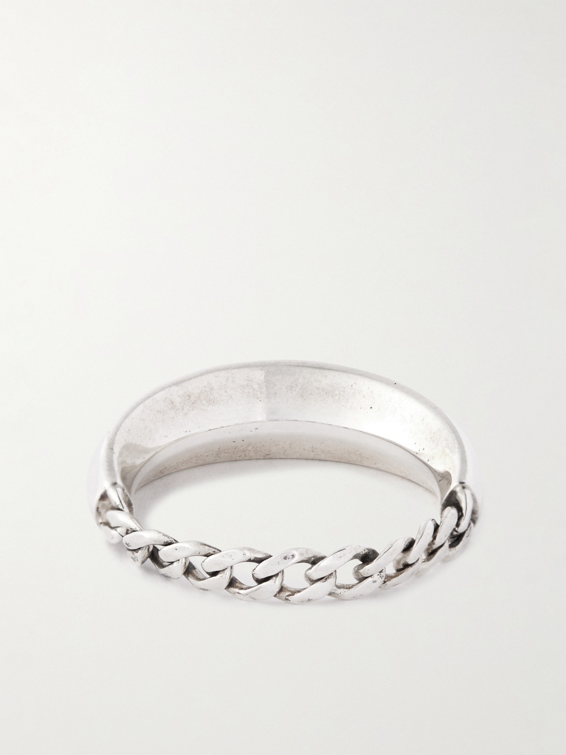 Shop Bottega Veneta Sterling Silver Ring