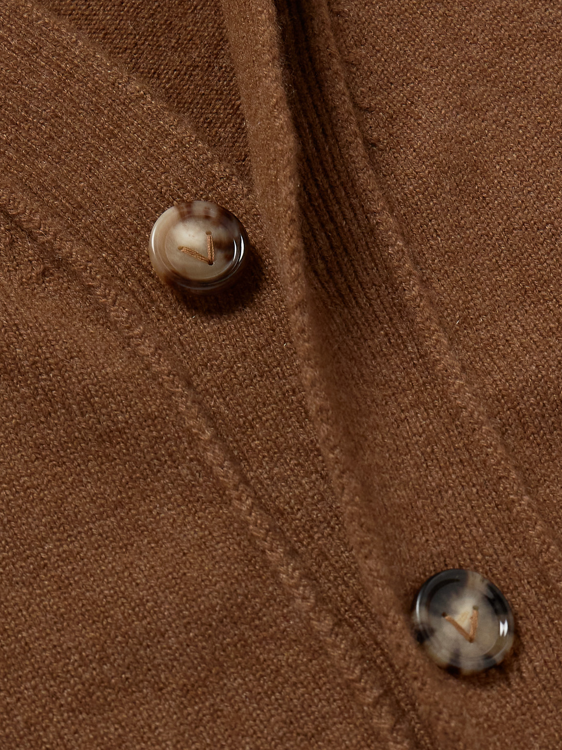 Intrecciato Leather-Trimmed Cashmere-Blend Cardigan