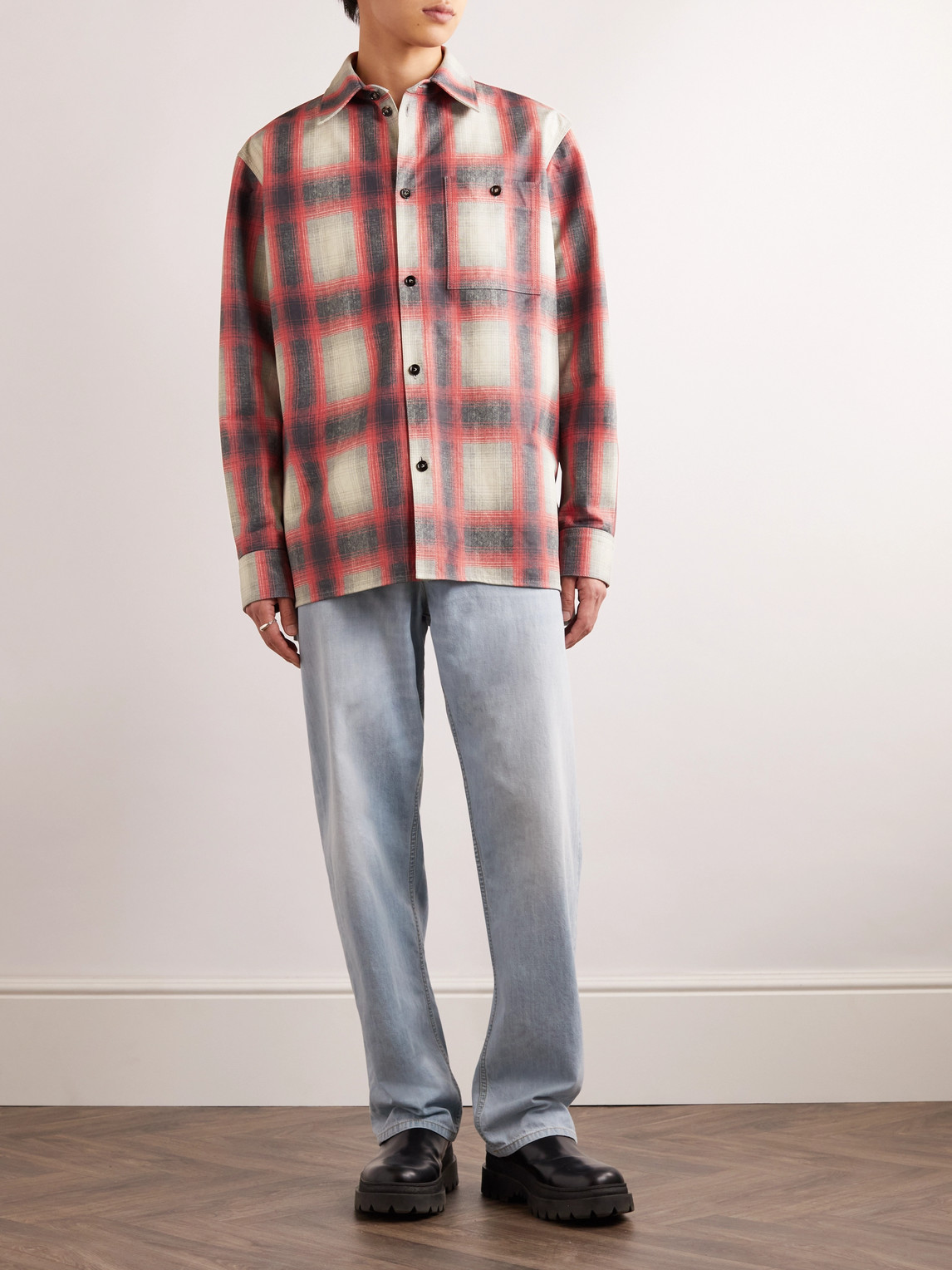 Checked Nubuck Shirt — 2