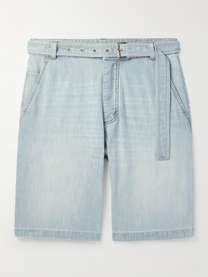 BOTTEGA VENETA Straight-Leg Belted Denim Shorts for Men MR PORTER
