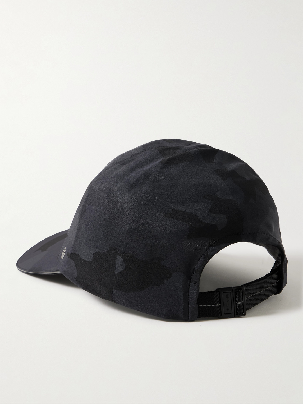 Shop Lululemon Fast And Free Camouflage-print Swift™ Baseball Cap In Black