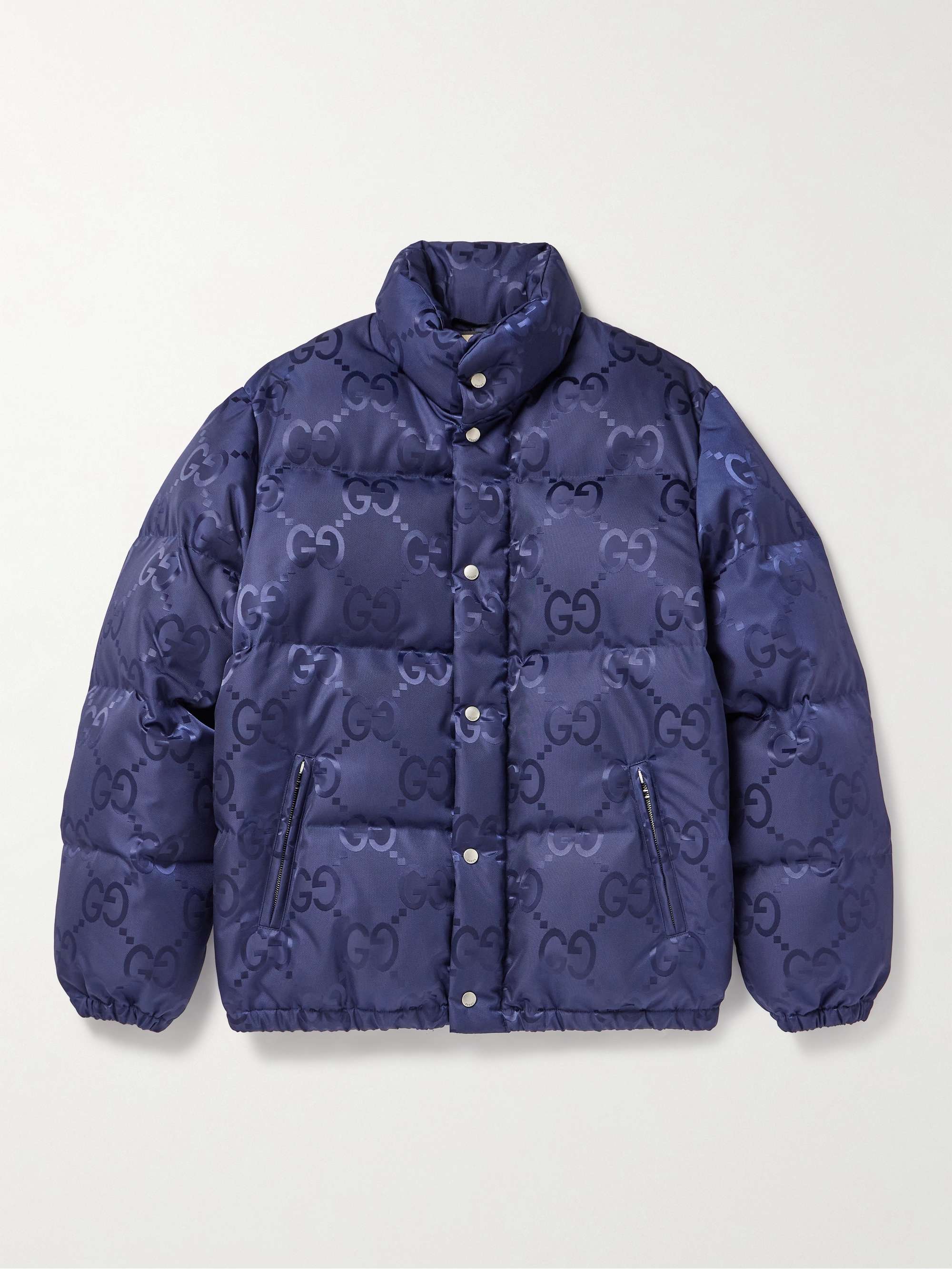 GUCCI Logo-Jacquard Quilted Shell Down Jacket for Men | MR PORTER