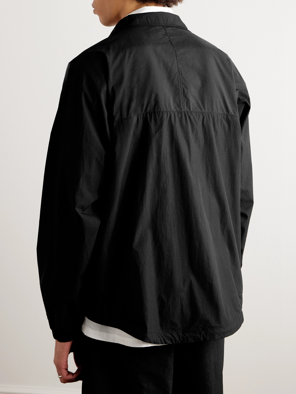 Shop Kaptain Sunshine Cotton-blend Jacket In Black