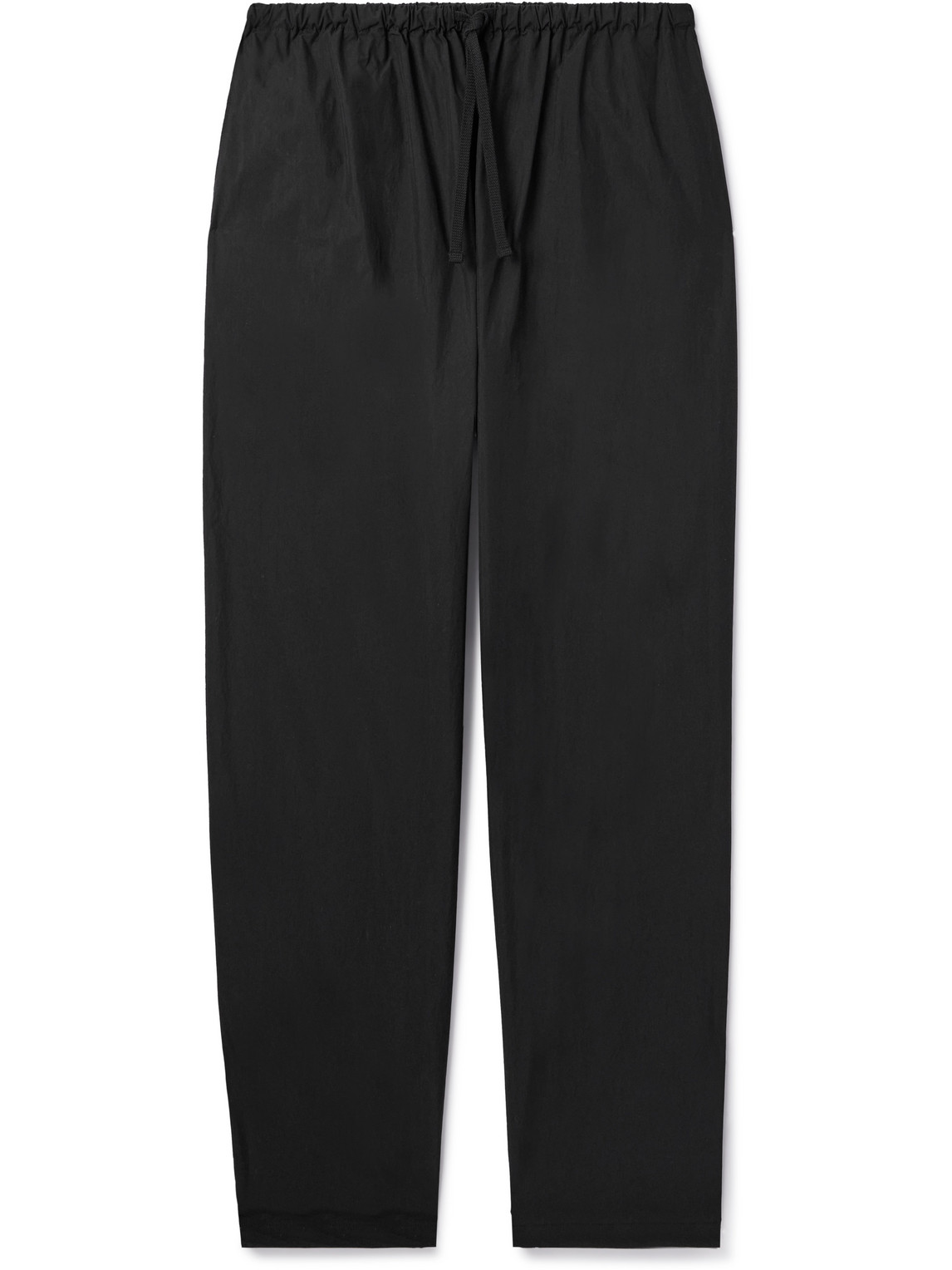 Kaptain Sunshine Wide-leg Cotton-blend Track Pants In Black