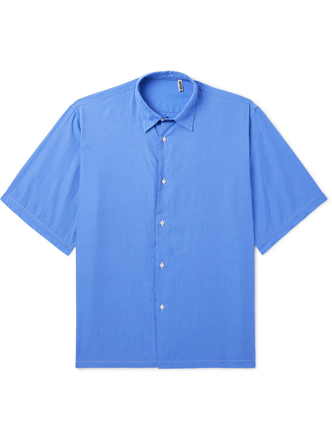 Kaptain Sunshine - Cotton and Silk-Blend Shirt - Men - Blue - 40