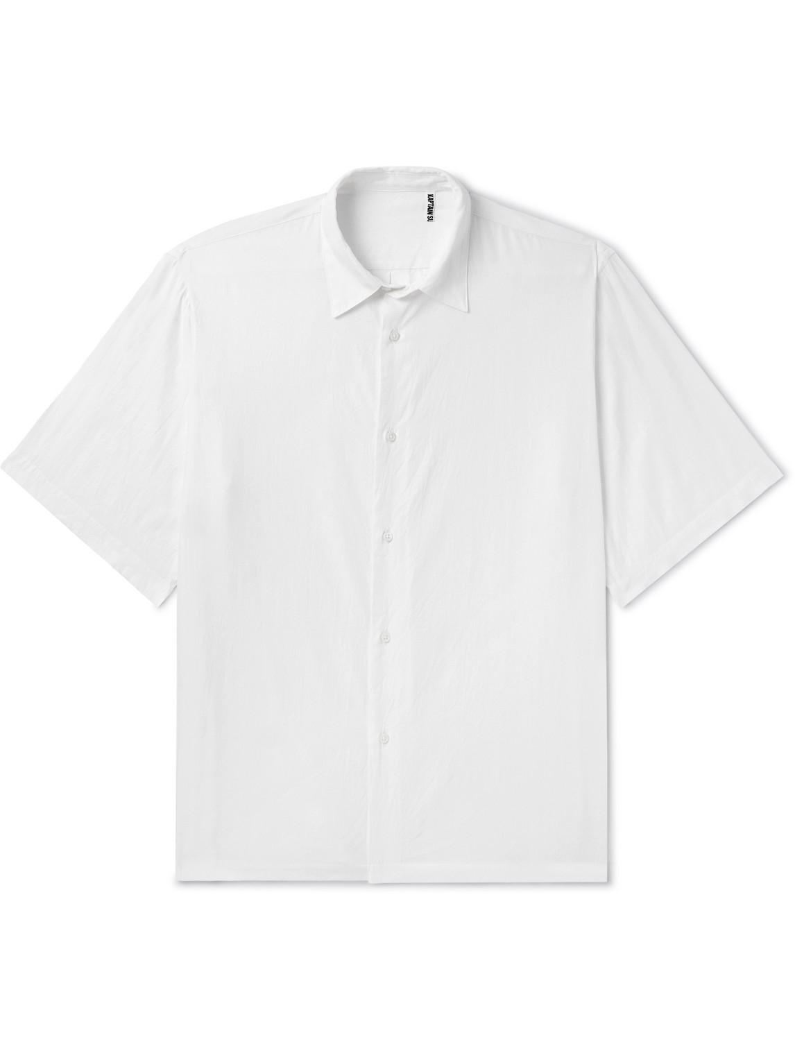 Kaptain Sunshine Cotton And Silk-blend Shirt In White