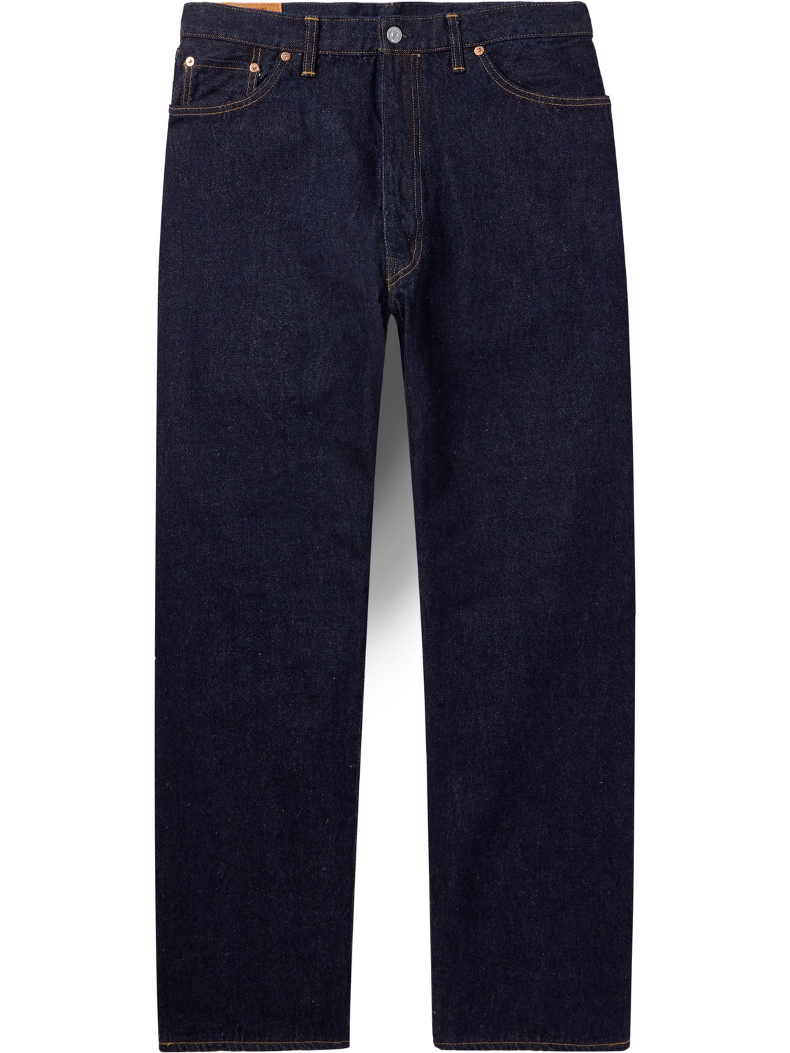 Kaptain Sunshine Straight-leg Selvedge Jeans In Blue
