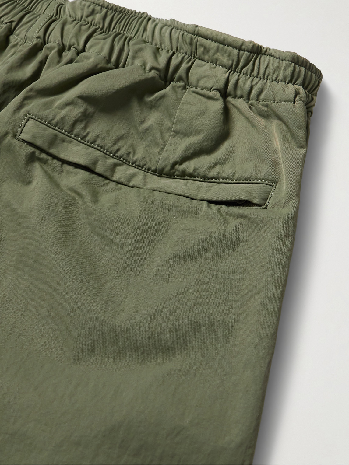 Shop Kaptain Sunshine Straight-leg Nylon Shorts In Green