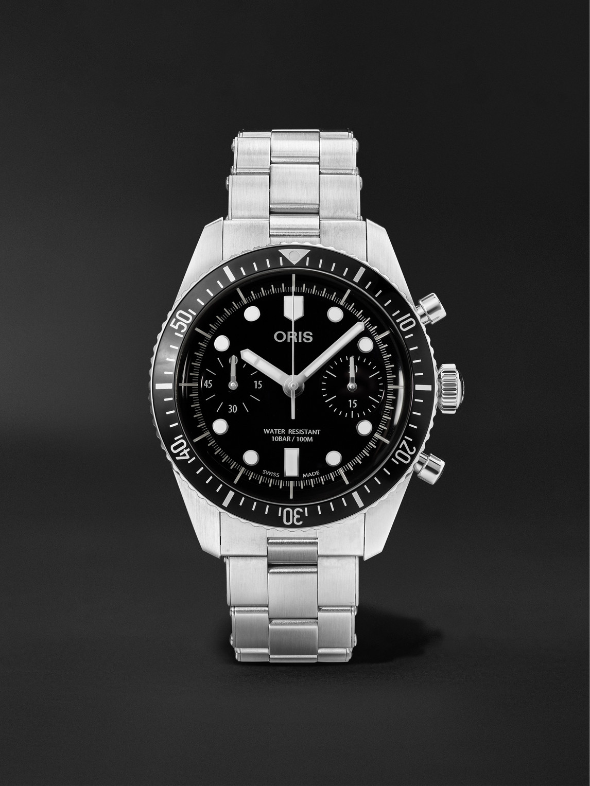 Oris – Divers Sixty-Five Automatic Chronograph 40mm Stainless Steel Watch, Ref. No. 01 771 7791 4054-07 8 20 18
