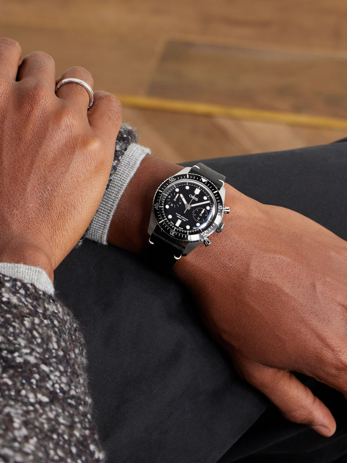 Divers Sixty-Five Automatic Chronograph Stainless Steel Watch, Ref. 01 771 7791 4054-07 6 20 01 — 2