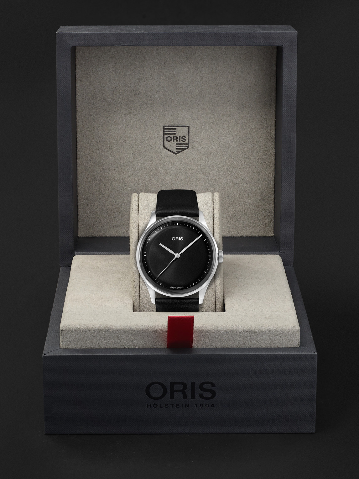 Shop Oris Artelier S Automatic 38mm Stainless Steel And Leather Watch, Ref. No. 01 733 7762 4054-07 5 20 69fc In Black