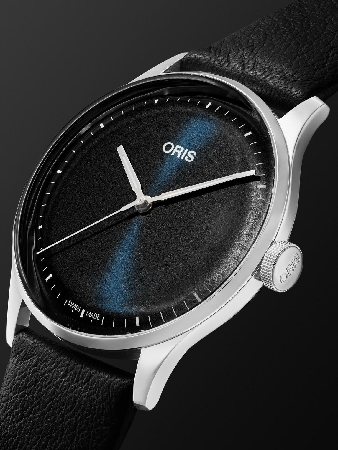 Shop Oris Artelier S Automatic 38mm Stainless Steel And Leather Watch, Ref. No. 01 733 7762 4054-07 5 20 69fc In Black