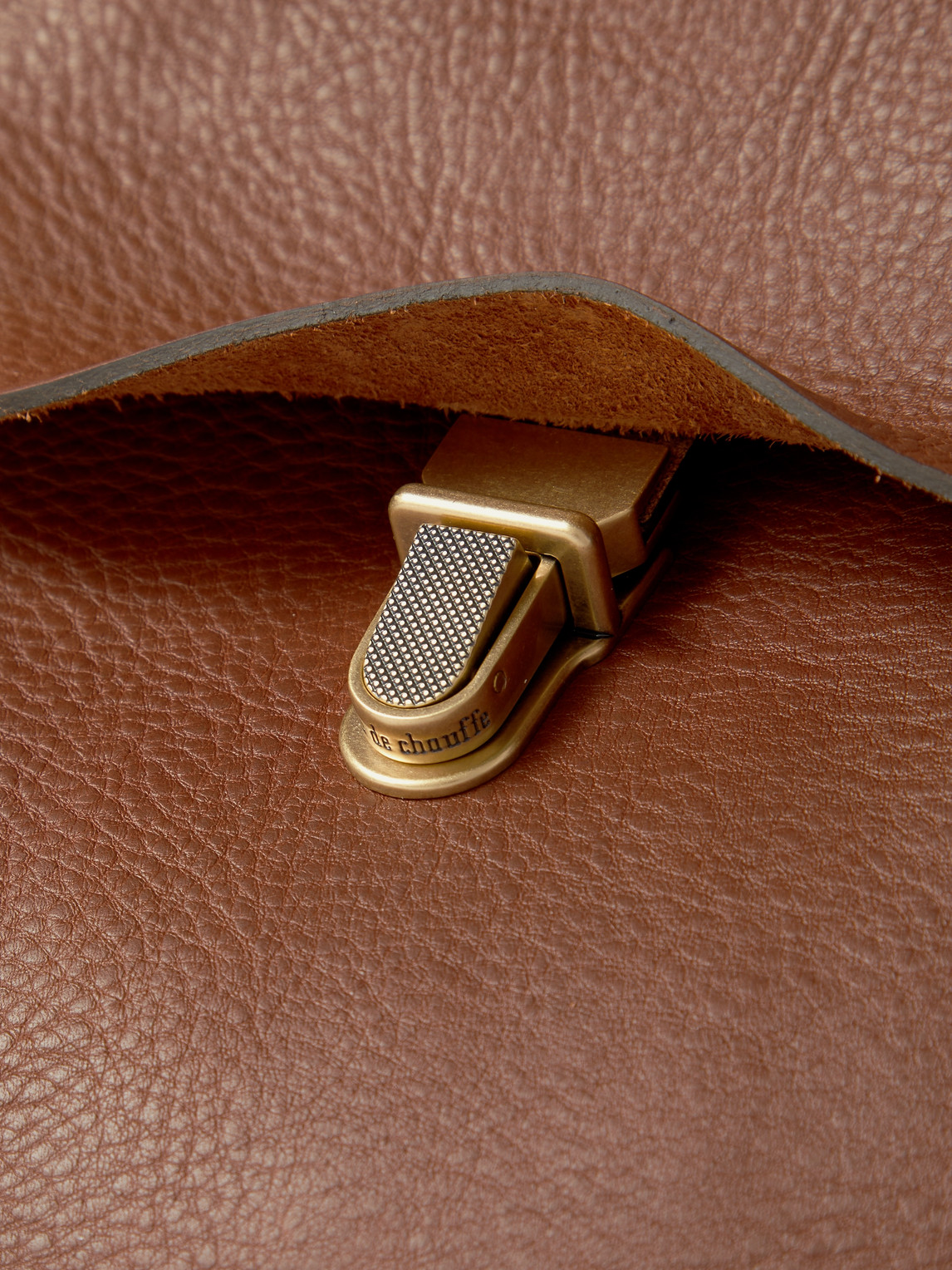 Shop Bleu De Chauffe Full-grain Leather Backpack In Brown