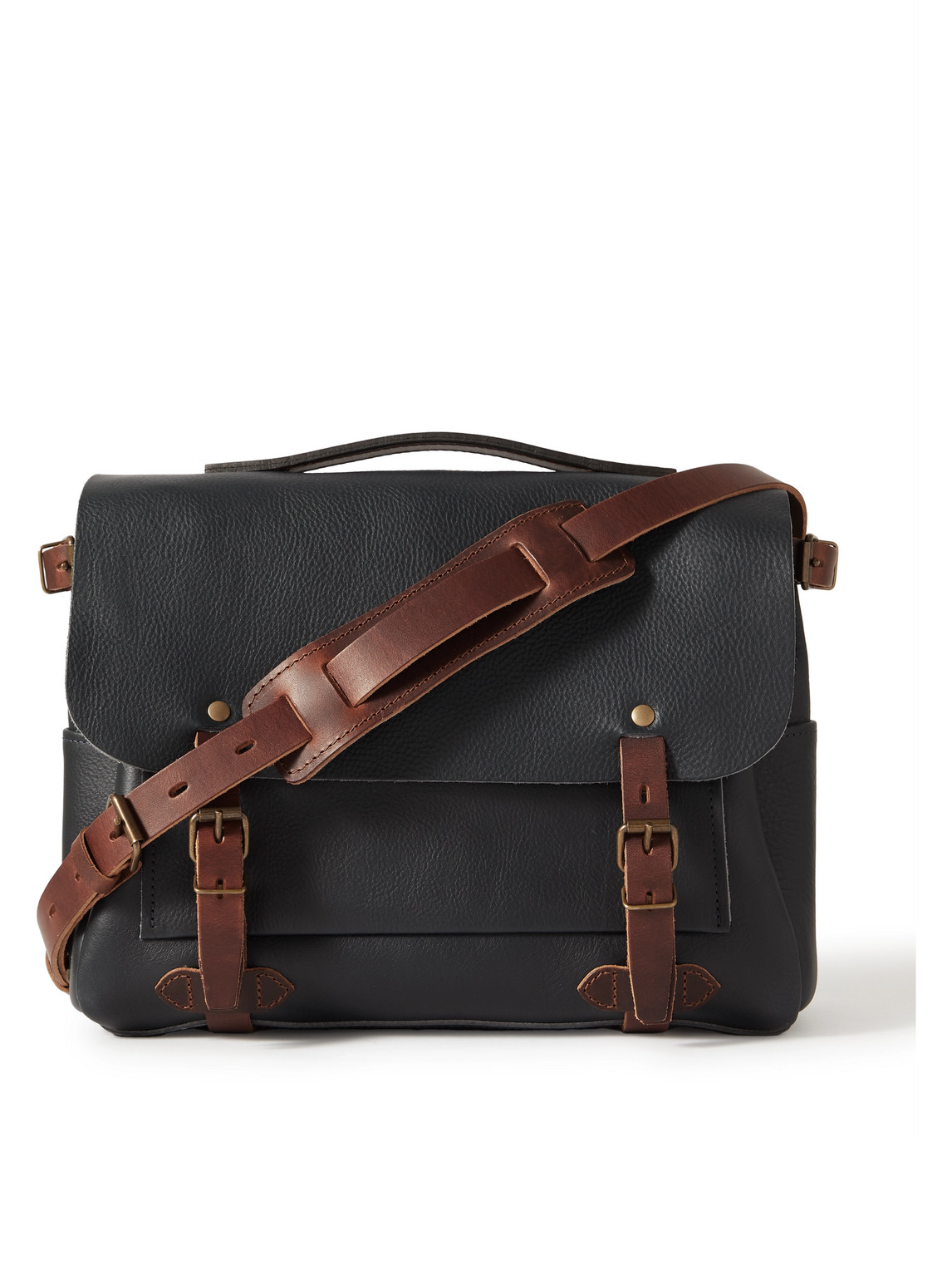 Eclair Full-Grain Leather Messenger Bag