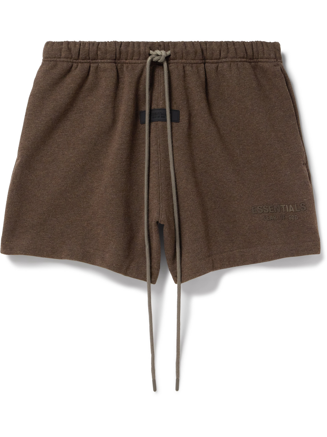 Essentials Brown Drawstring Shorts In Brown