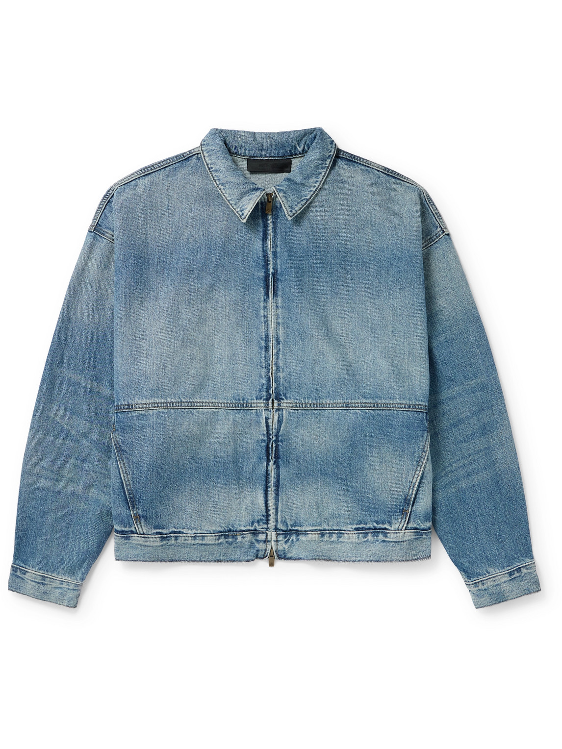 Essentials Oversized Denim Jacket In Blue