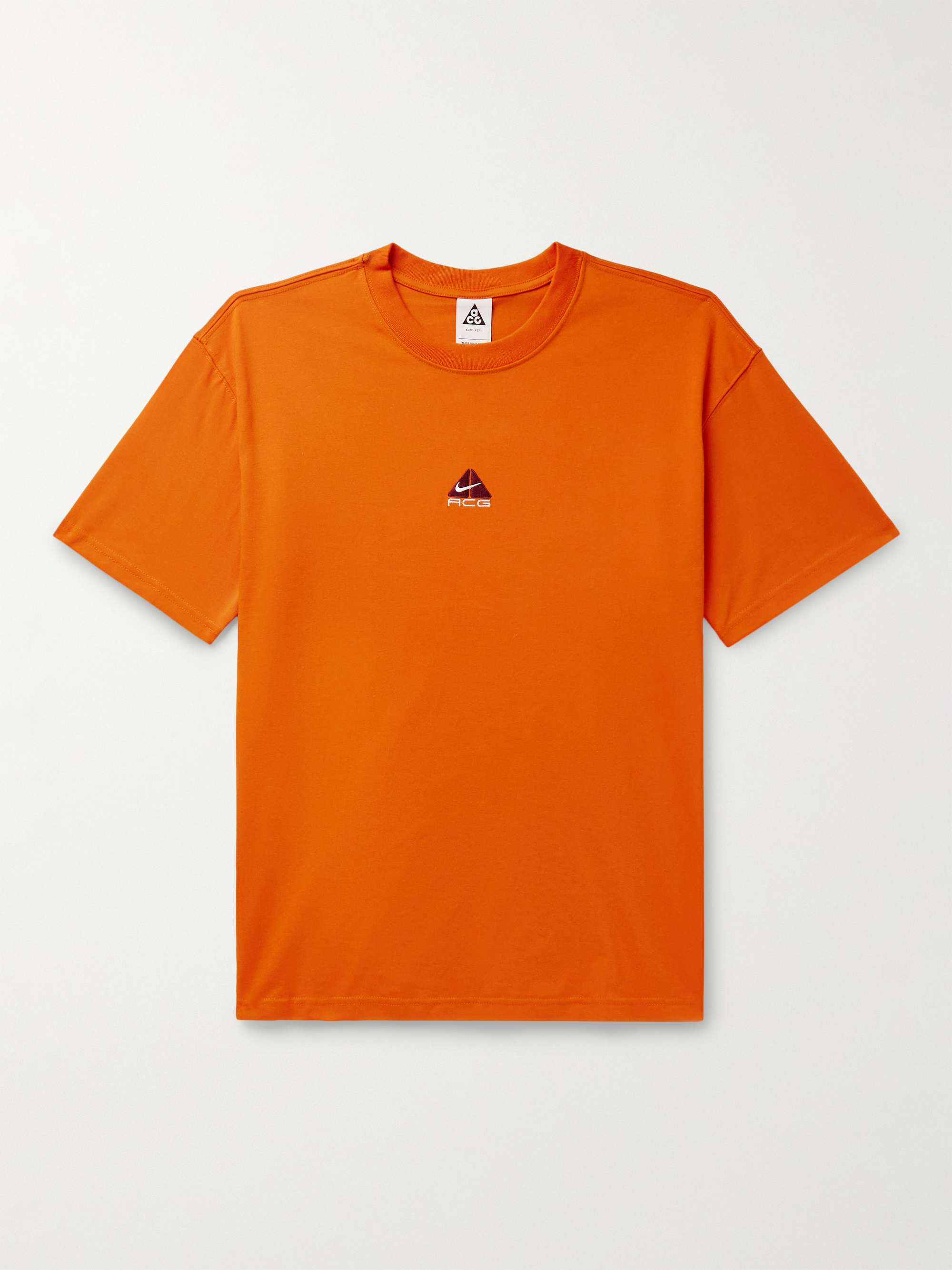 NIKE ACG Logo-Embroidered Jersey T-Shirt for Men | MR PORTER