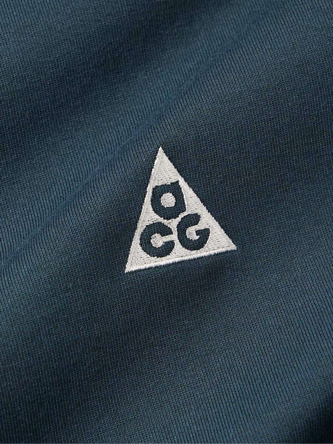 Shop Nike Acg Logo-embroidered Jersey T-shirt In Blue