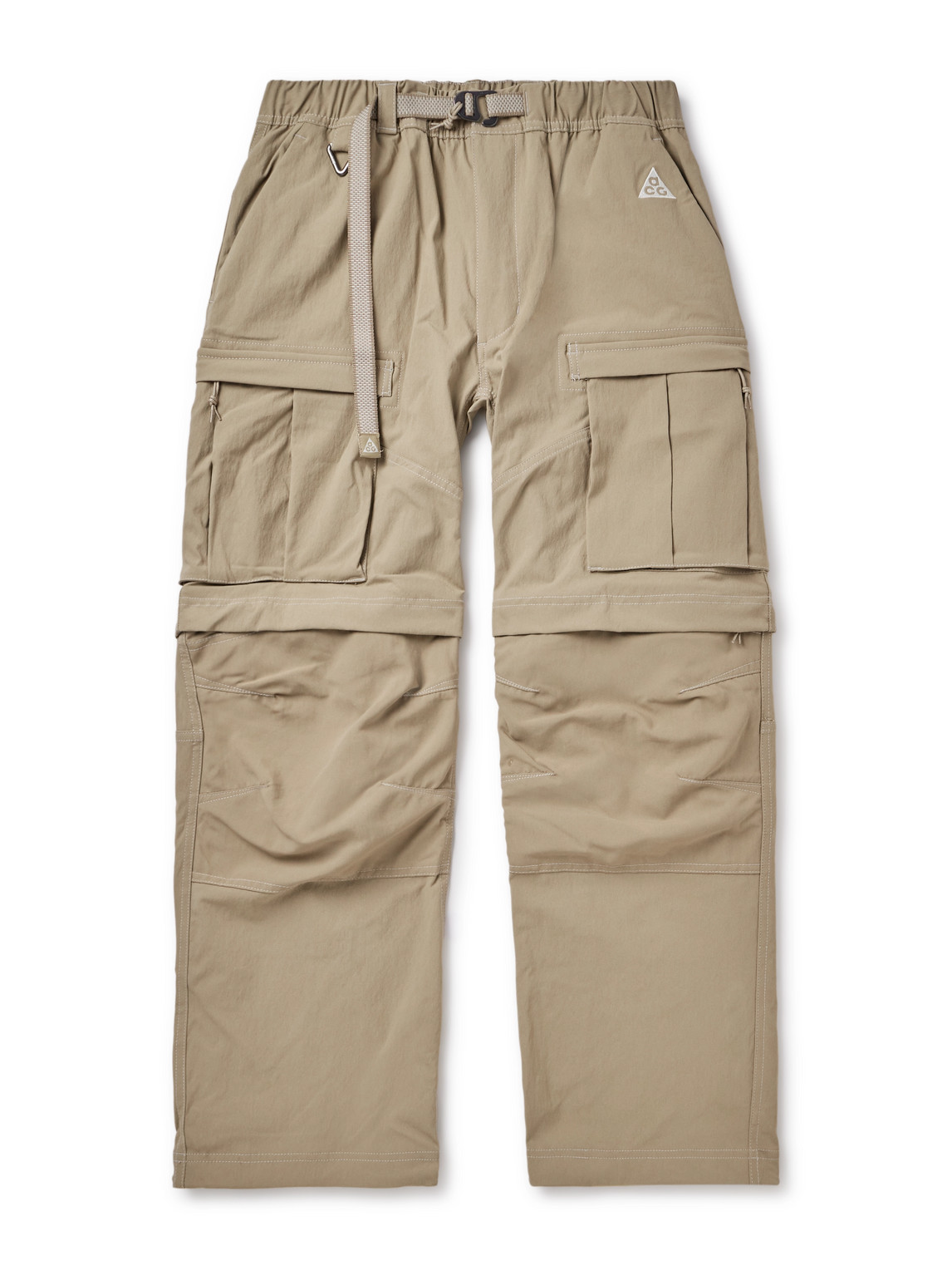 NIKE ACG/Cargo Pants/L/Polyester/BRW/Smith Summit 2-in-1