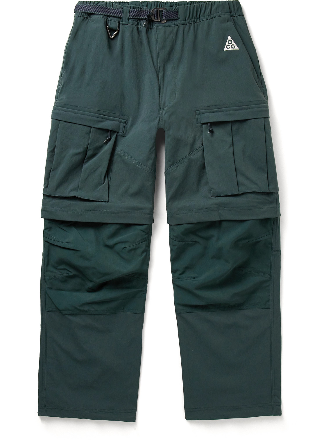 Nike Acg Smith Summit Straight-leg Convertible Nylon-blend And Cordura® Cargo Trousers In Green