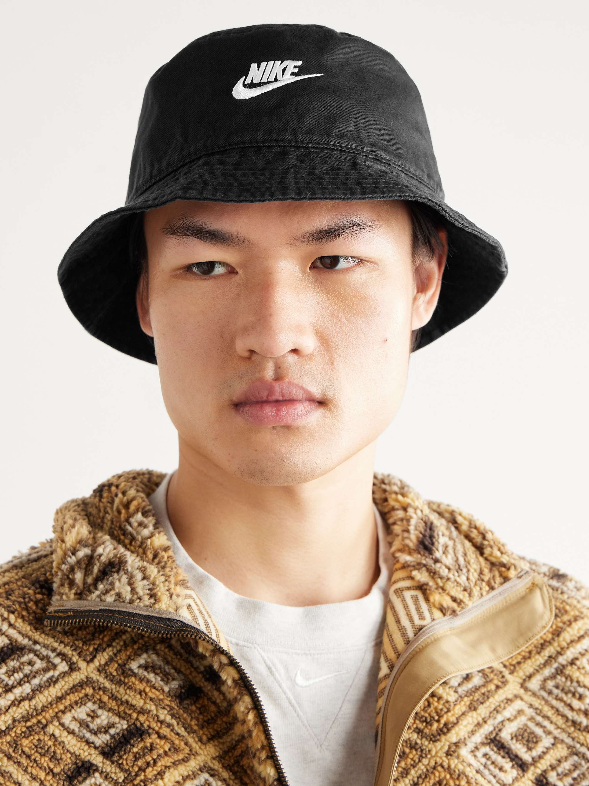 NIKE Apex Logo-Embroidered Cotton-Twill Bucket Hat for Men | MR PORTER