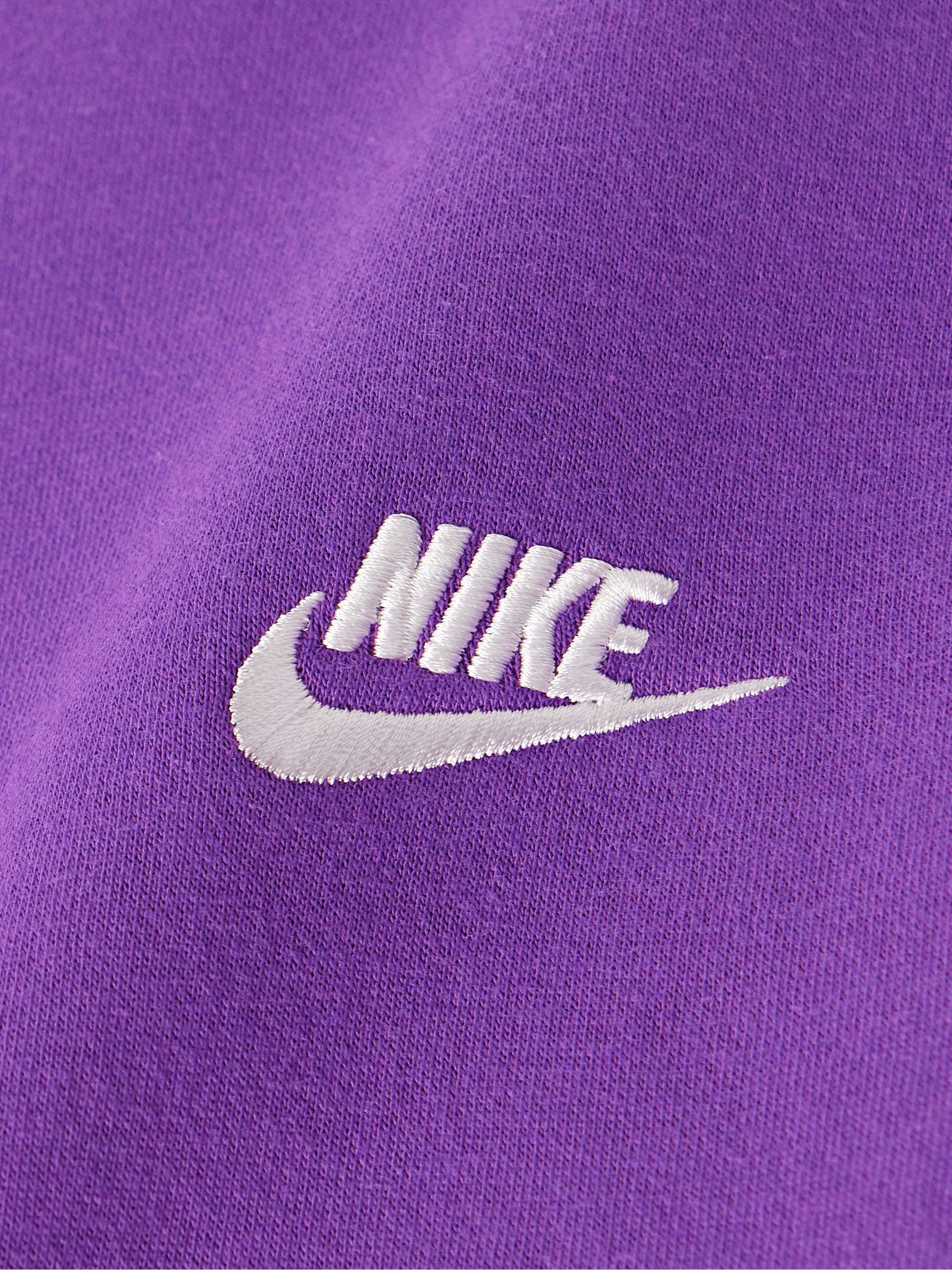 NIKE Sportswear Club Logo-Embroidered Cotton-Blend Jersey Sweatshirt ...